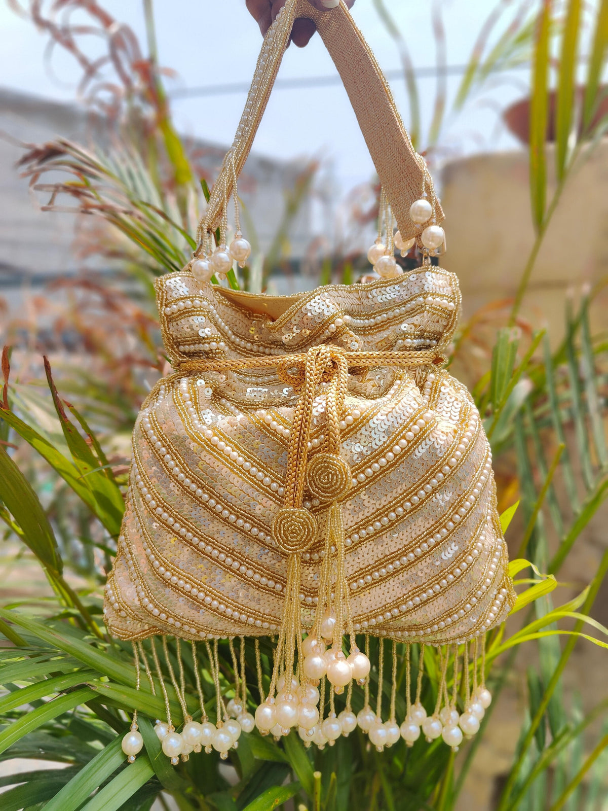 VRPS Potli Bag | Handcrafted Ethnic Bag | SWIS-2751 | Additional Angle
