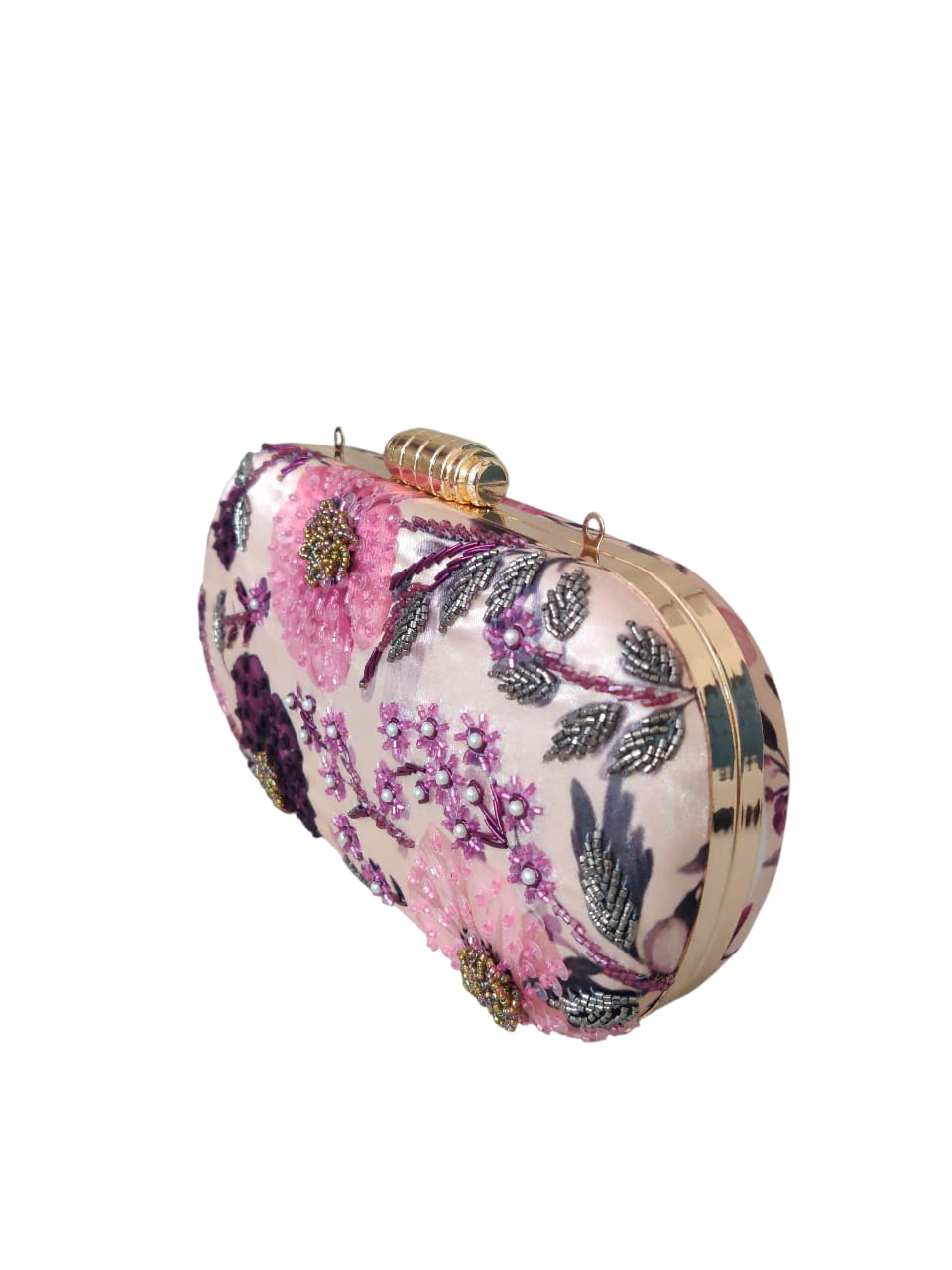 VRPS Printed Embroidered Clutche | Handcrafted Ethnic Bag | SWIS-3665 | Additional Angle