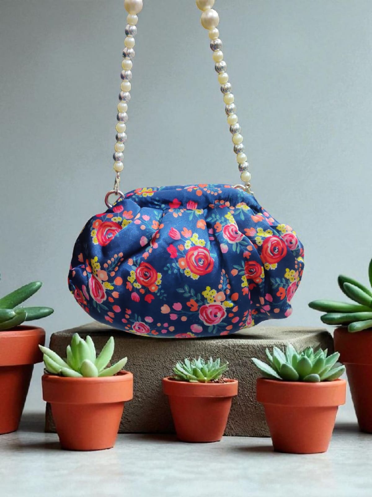 VRPS Printed Clutch | Handcrafted Ethnic Bag | SWIS-2836 | Additional Angle