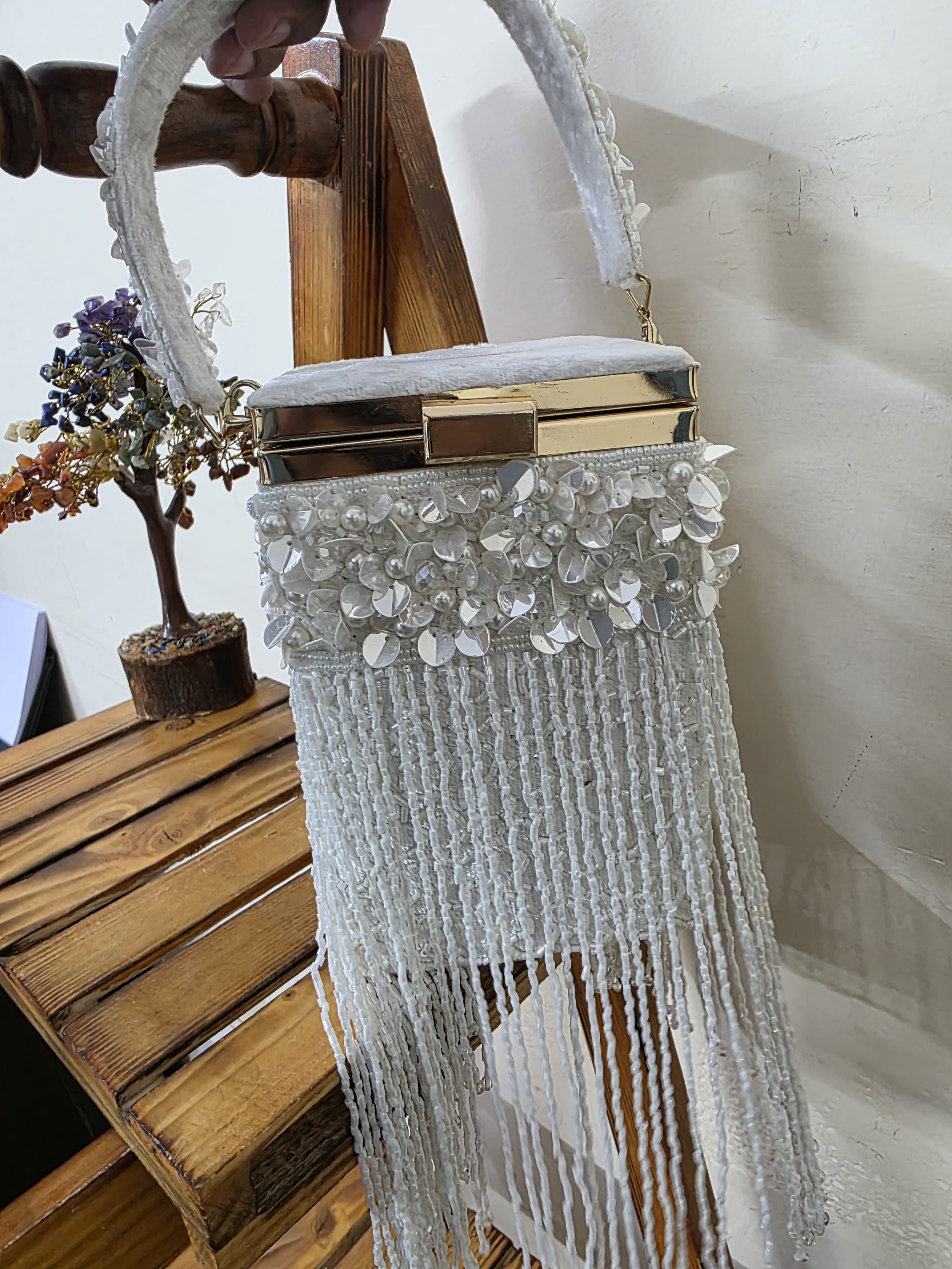 Embroidered Clutch Bag