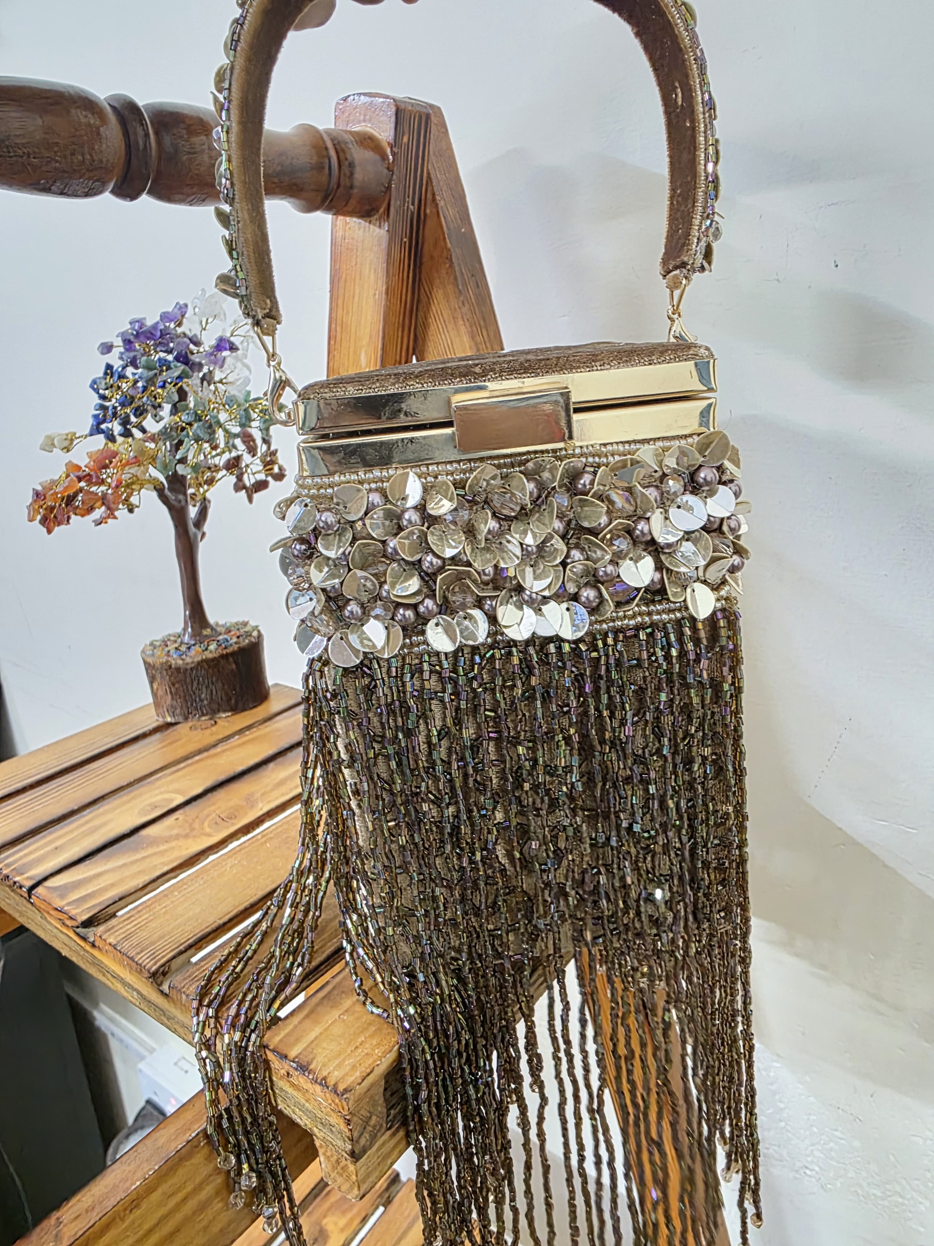 Embroidered Clutch Bag