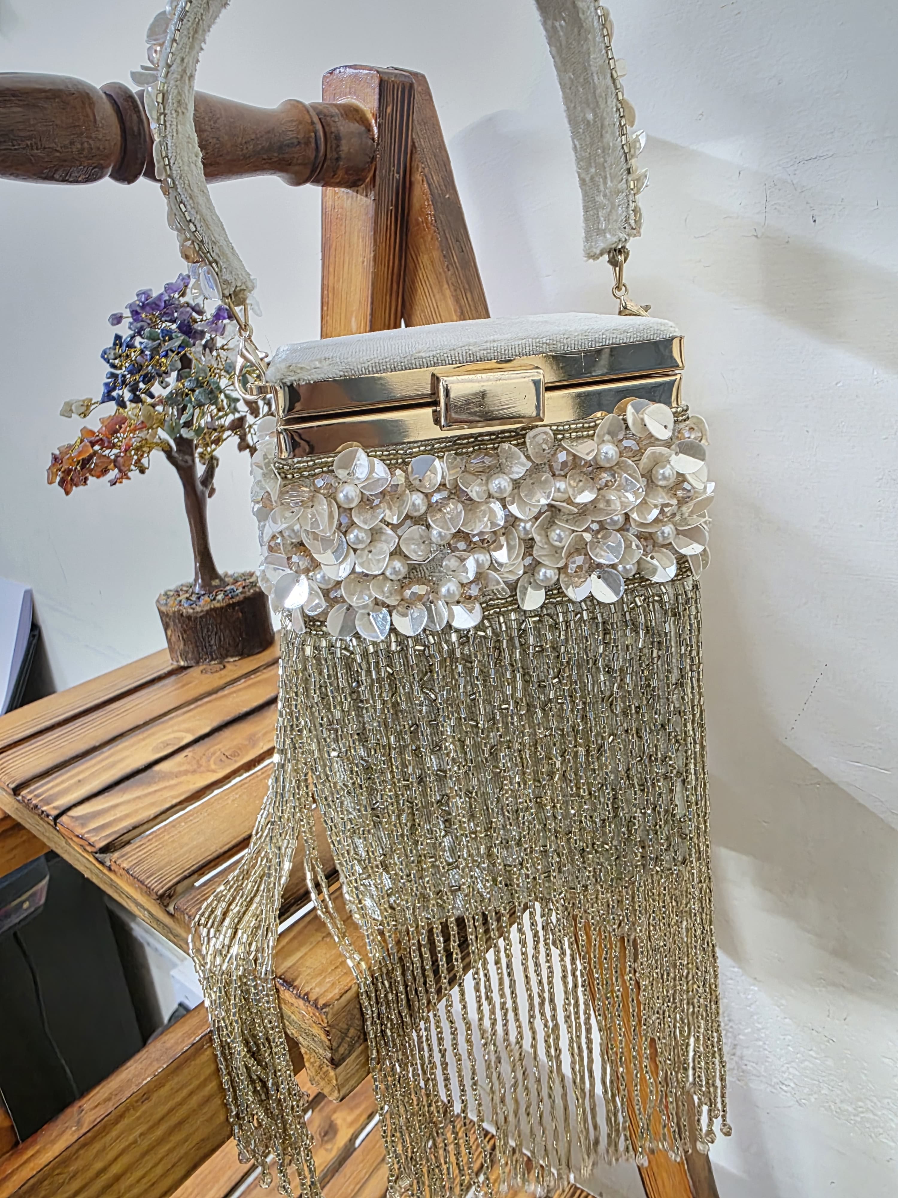 Embroidered Clutch Bag