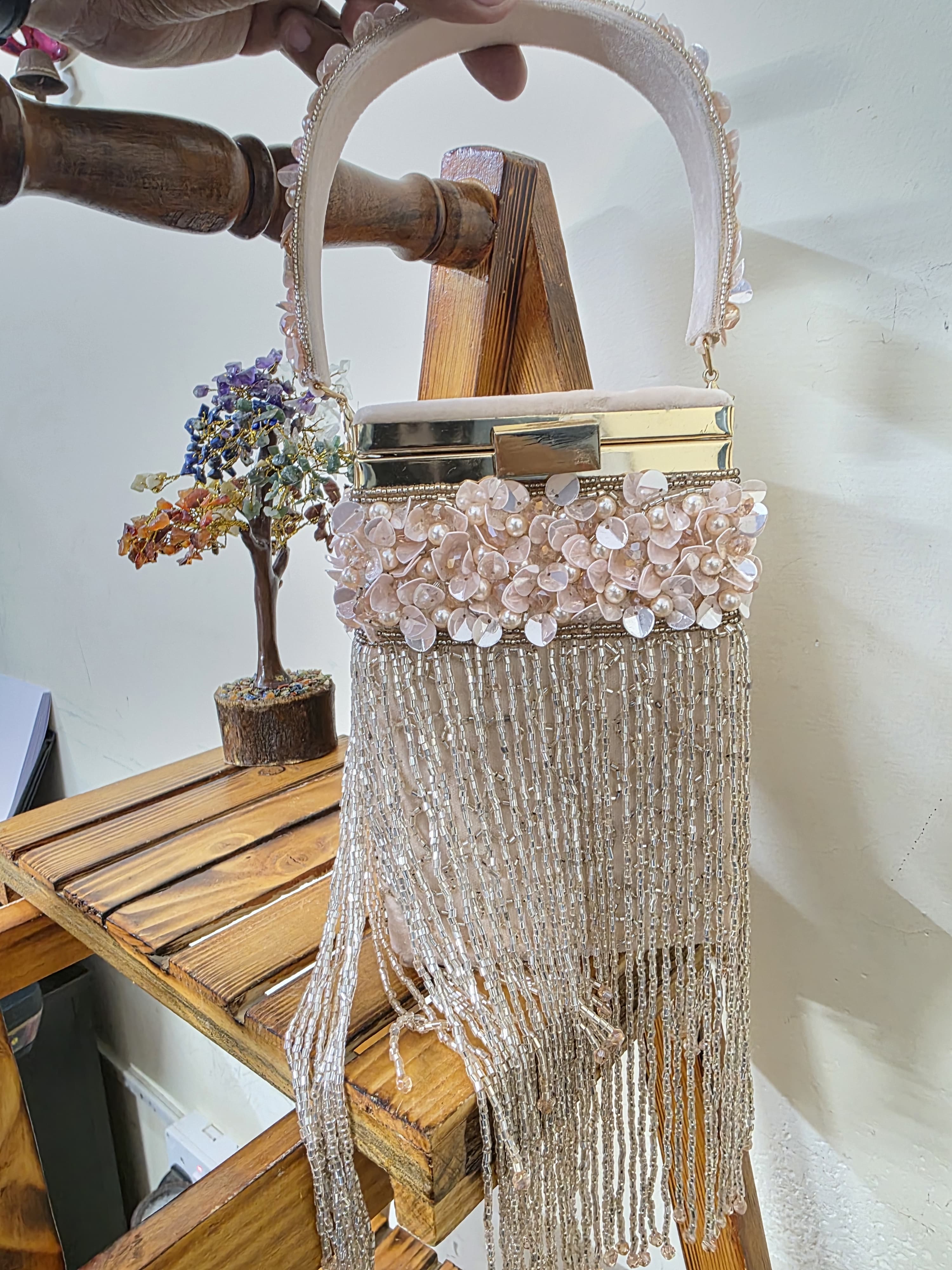 Embroidered Clutch Bag