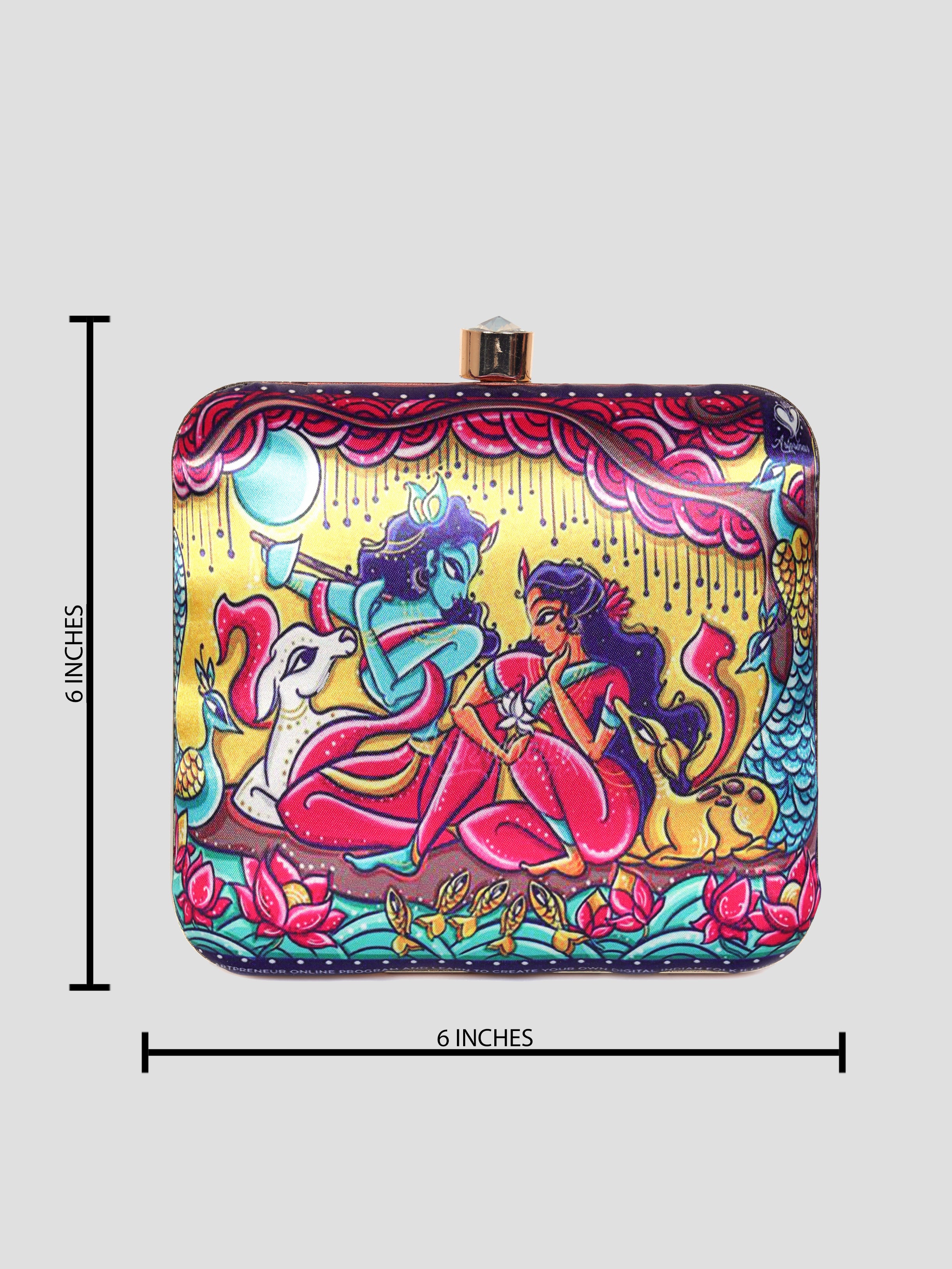 VRPS Printed Clutch | Handcrafted Ethnic Bag | SWIS-1336