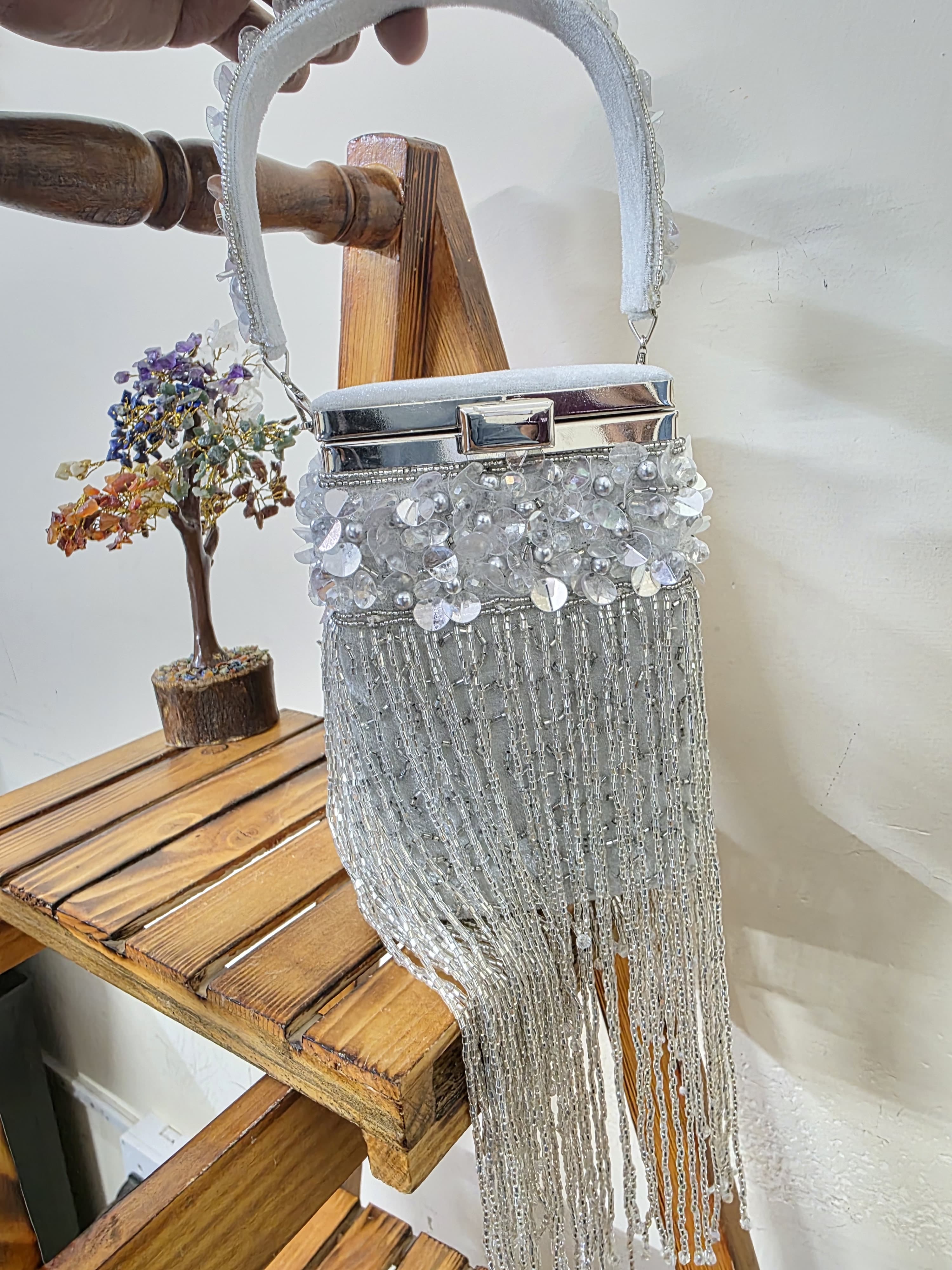 Embroidered Clutch Bag