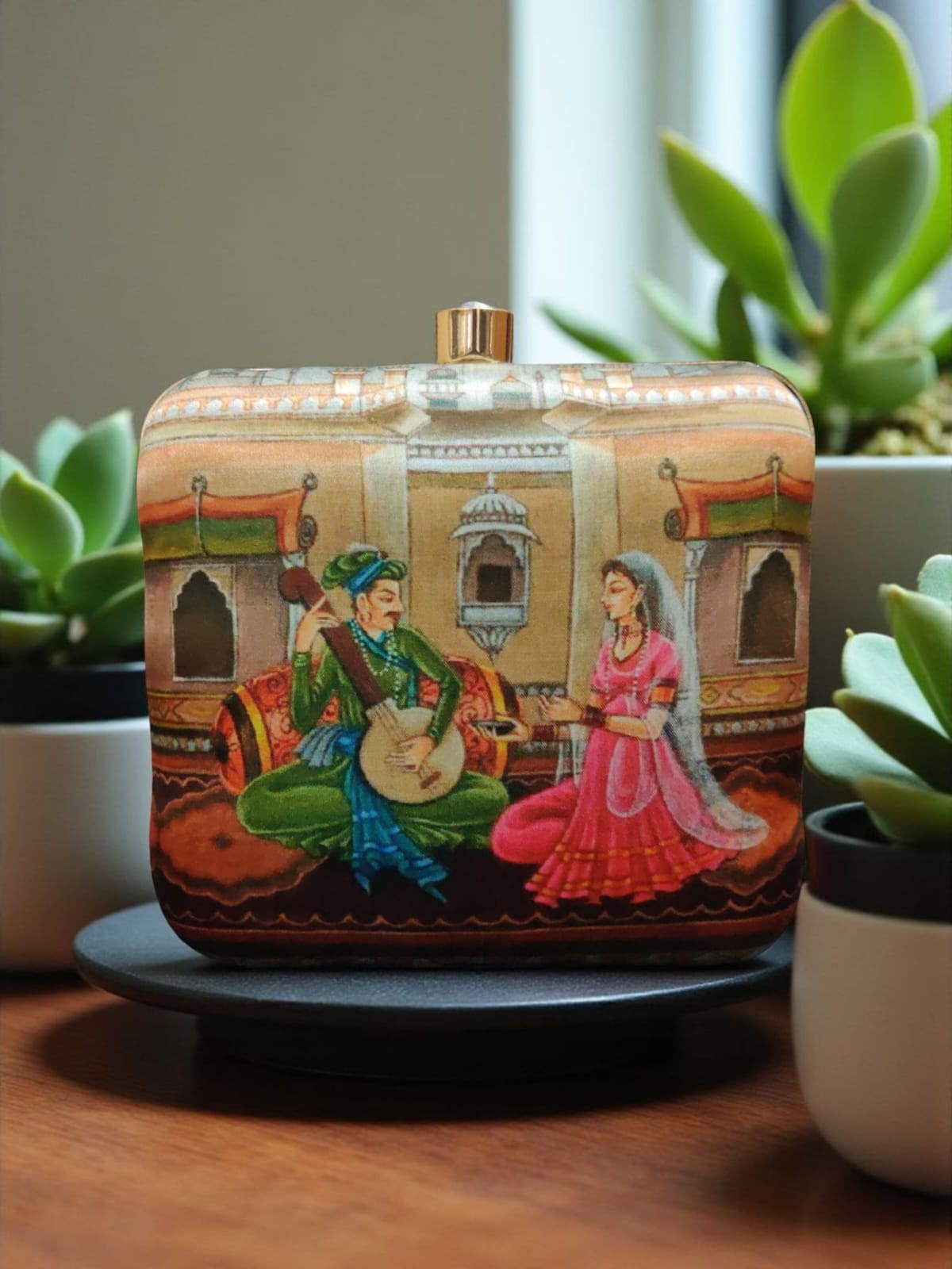 VRPS Printed Clutch | Handcrafted Ethnic Bag | SWIS-2926 | Additional Angle
