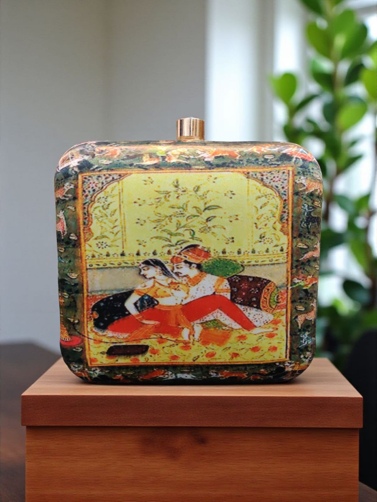 VRPS Printed Clutch | Handcrafted Ethnic Bag | SWIS-2930 | Additional Angle