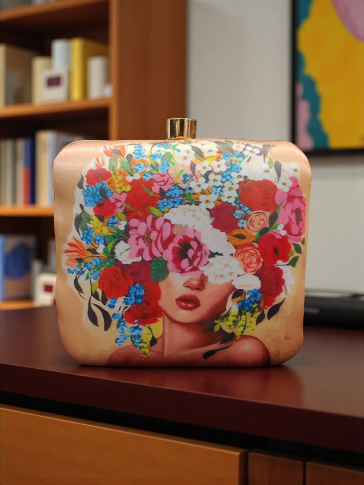 VRPS Printed Clutch | Handcrafted Ethnic Bag | SWIS-2932 | Additional Angle