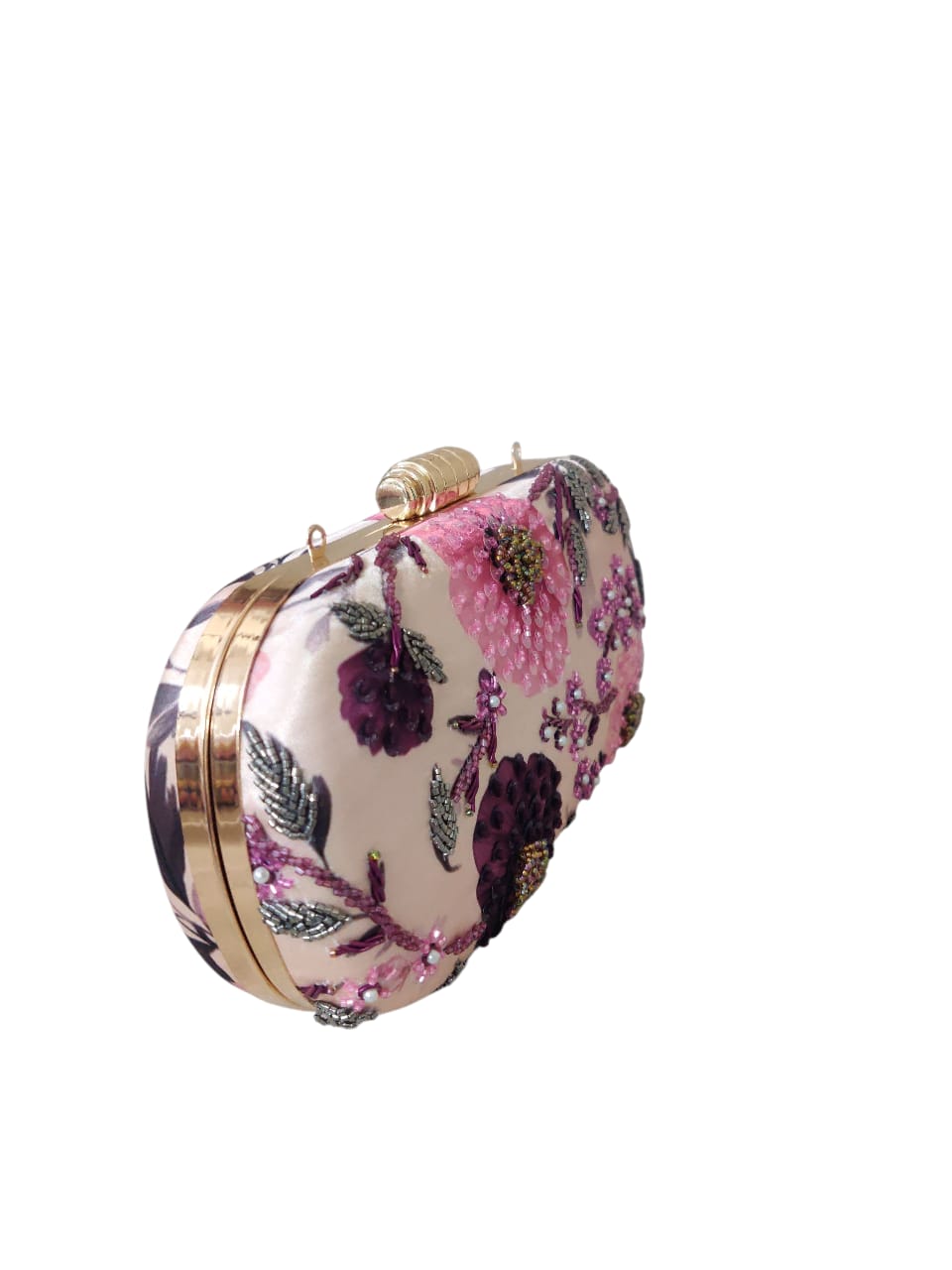 VRPS Printed Embroidered Clutche | Handcrafted Ethnic Bag | SWIS-3665 | Additional Angle