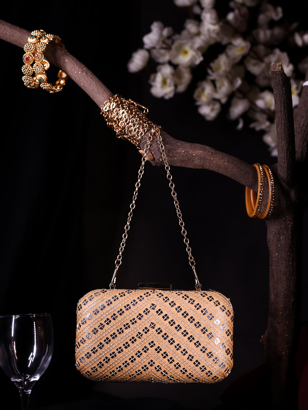 VRPS Classic Clutch | Handcrafted Ethnic Bag | SWIS-1710 | Additional Angle