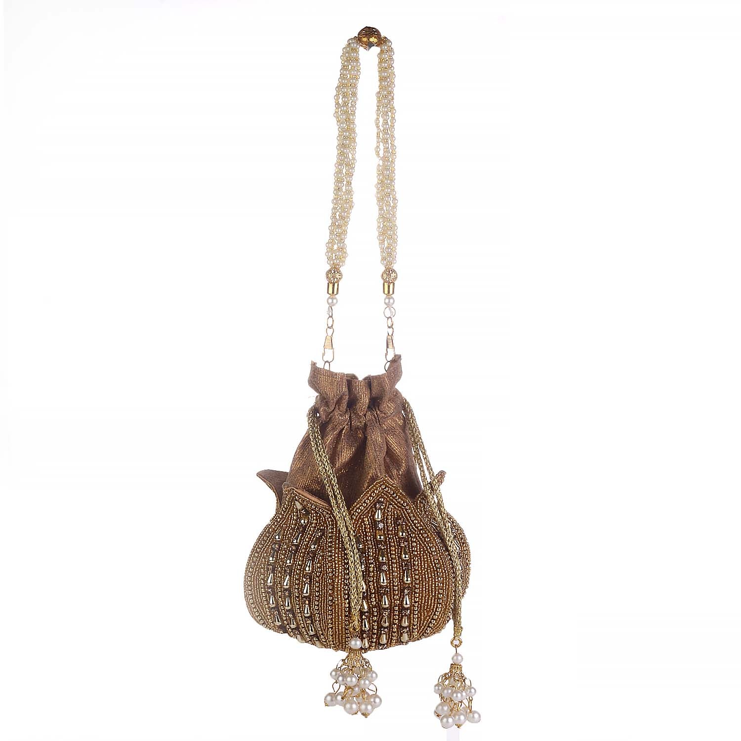 Swisni gold lotus style potli