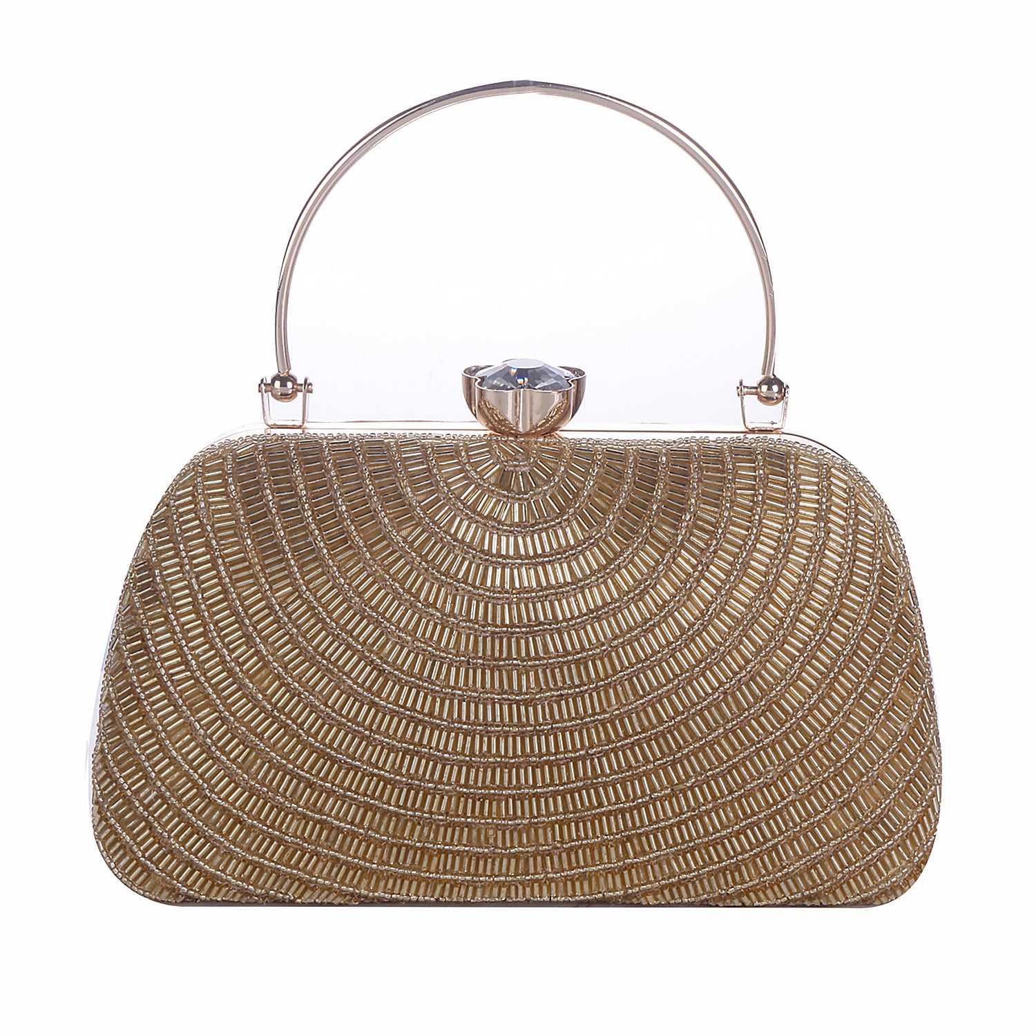gold handle style clutch