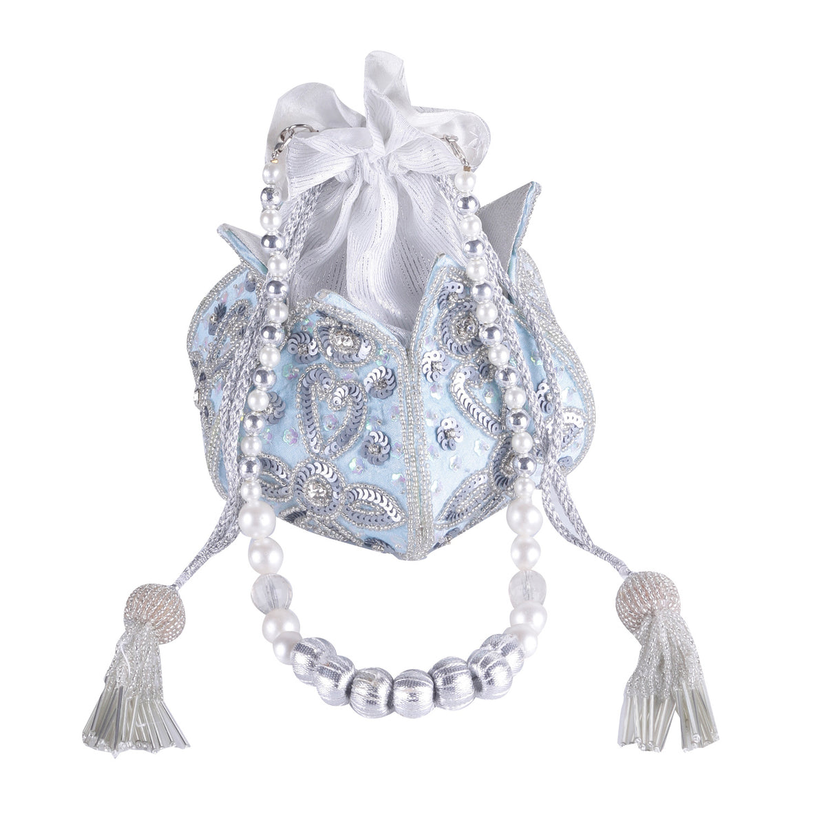 VRPS Printed Clutch | Handcrafted Ethnic Bag | SWIS-31 | White Background Angle