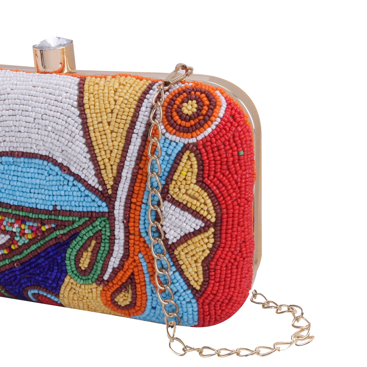 Assorted beaded clutch bag