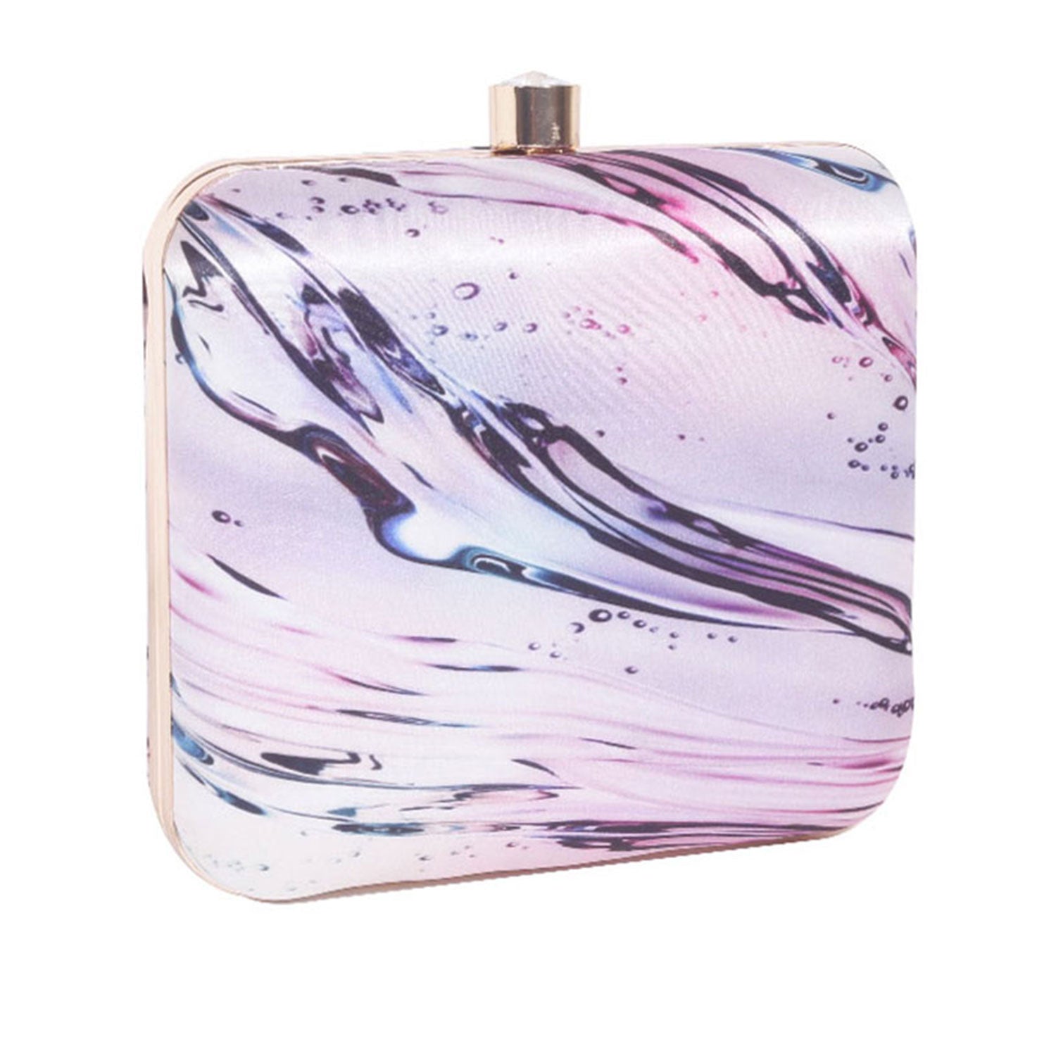 Printed clutch bag