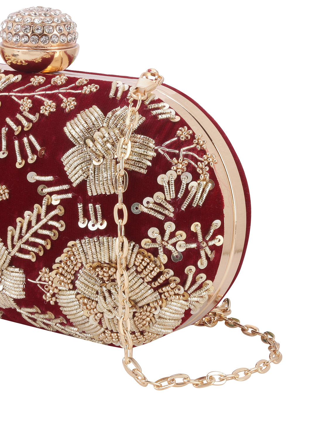 VRPS Embroidered Clutch | Handcrafted VRPS Embroidered Clutch | SWIS-116