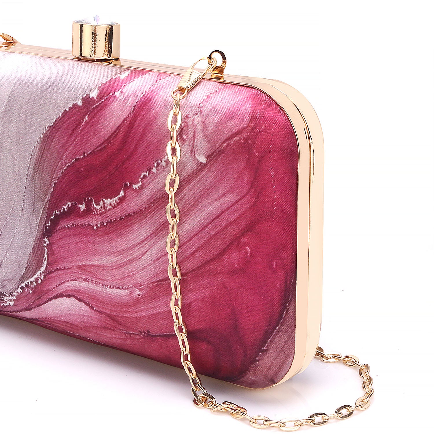 Printed Box Clutch For Casual Use