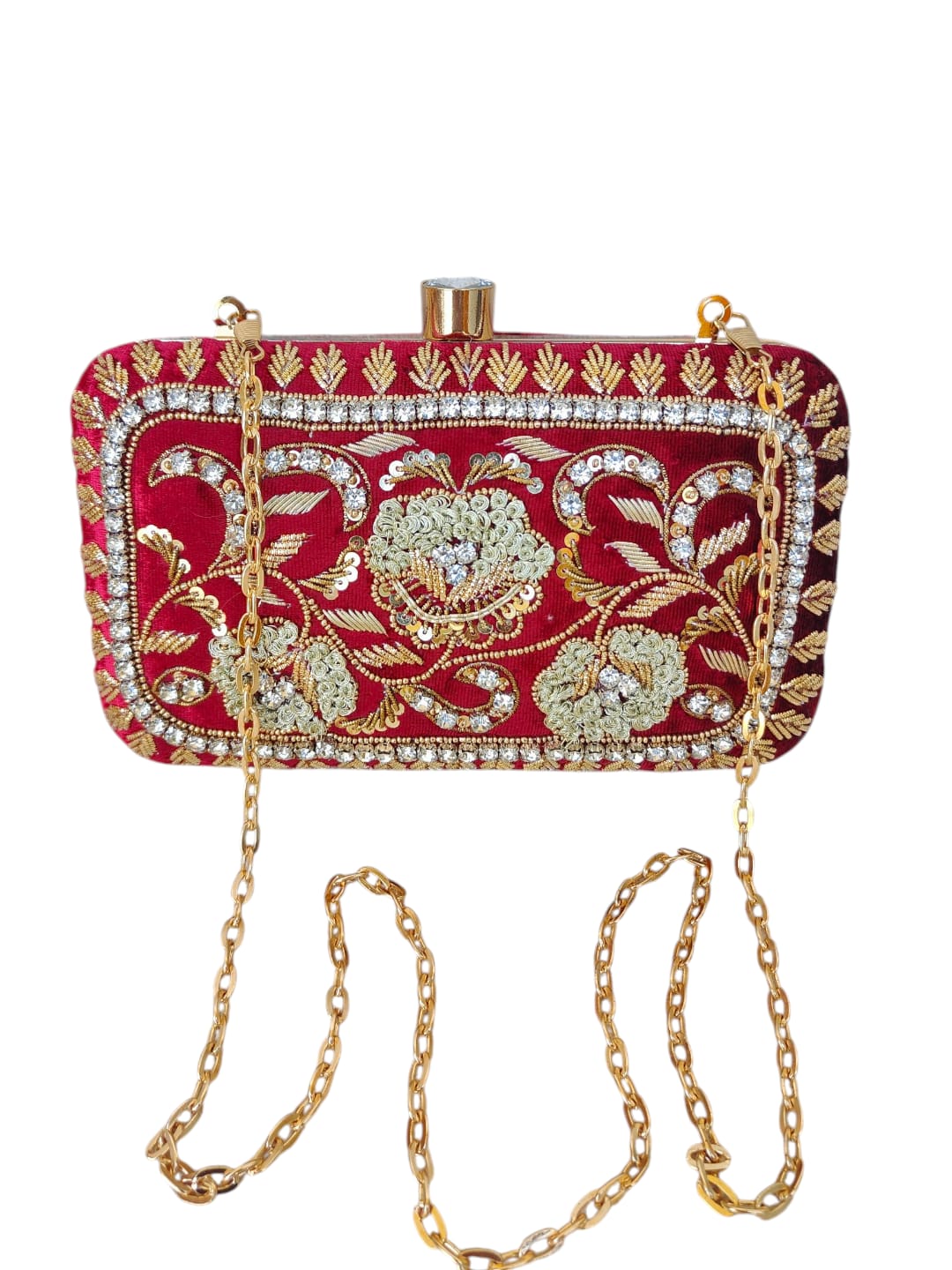 VRPS Embroidered Clutch | Handcrafted Ethnic Bag | SWIS-4432 | Additional Angle