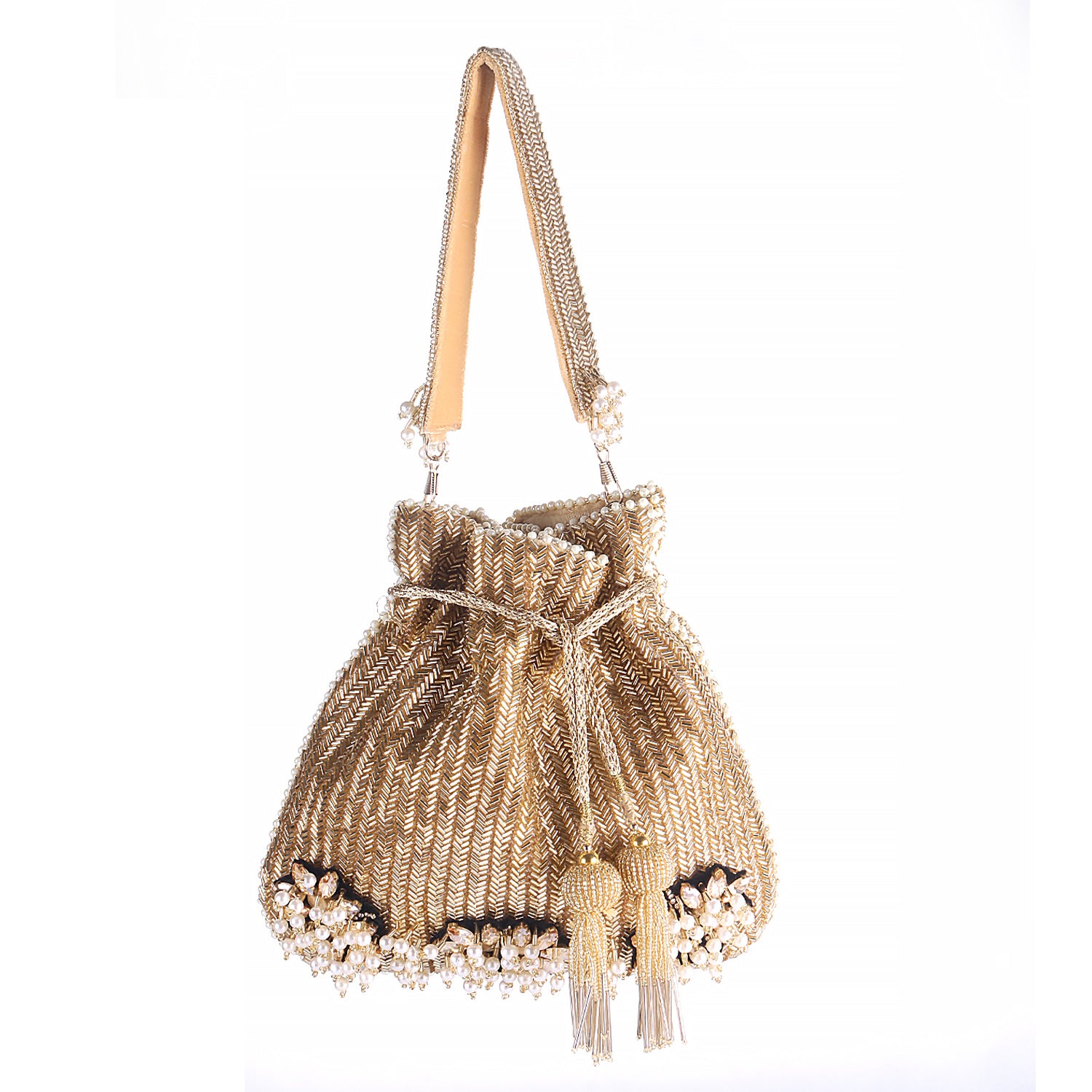 Golden Brouch Women Casual Potli