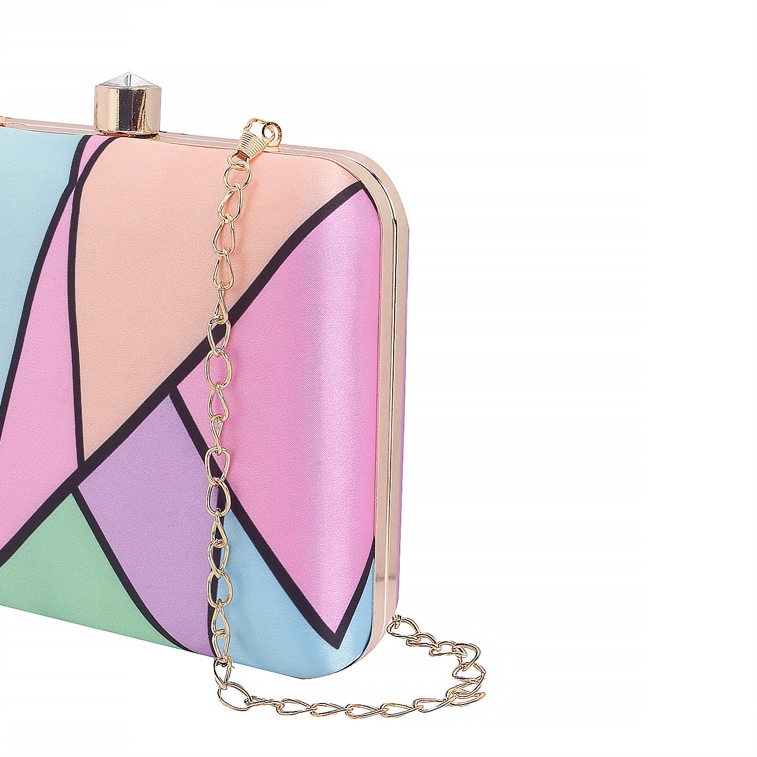 Printed Box Clutch For Casual Use