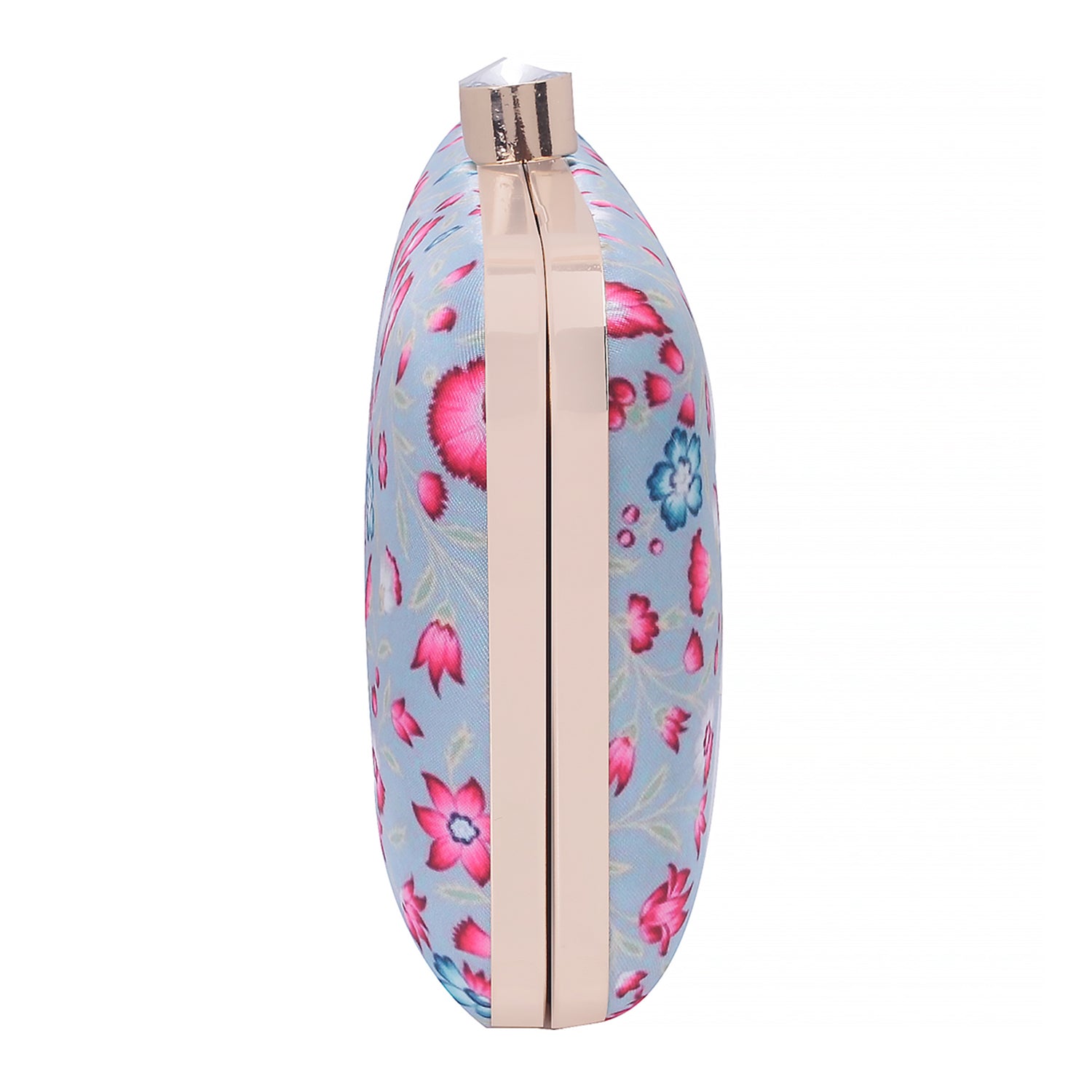 tiny floral digital printed clutch