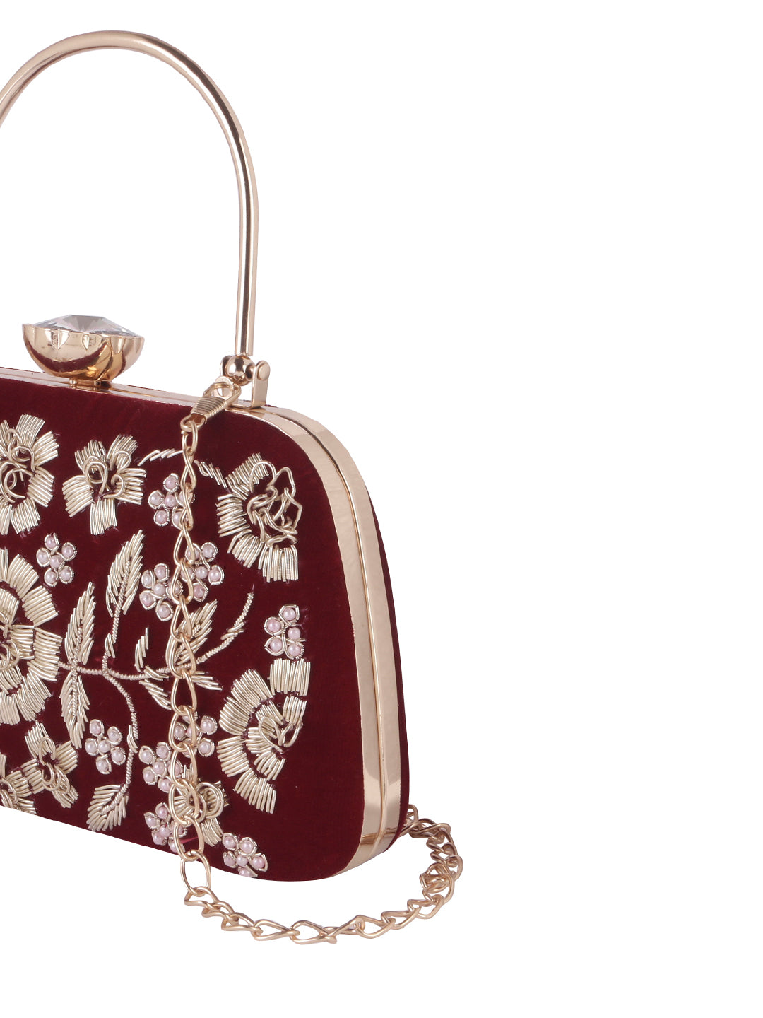 VRPS Embroidered Clutch | Handcrafted VRPS Embroidered Clutch | SWIS-1034