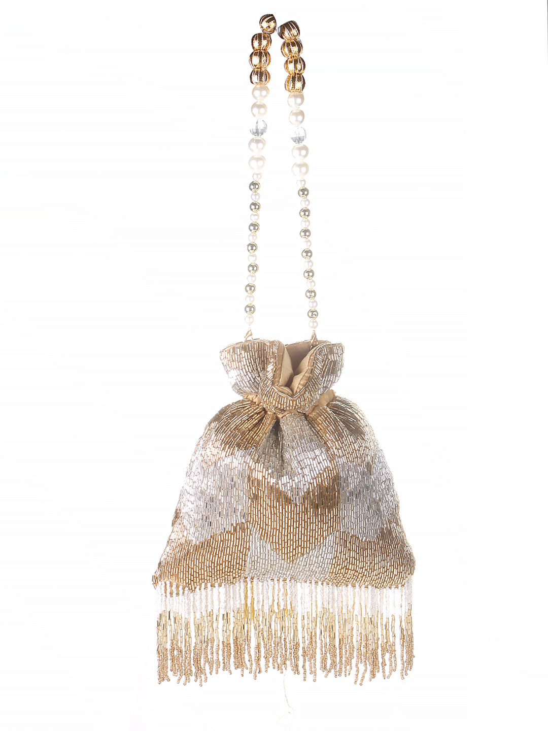 GOLD TASSEL potli