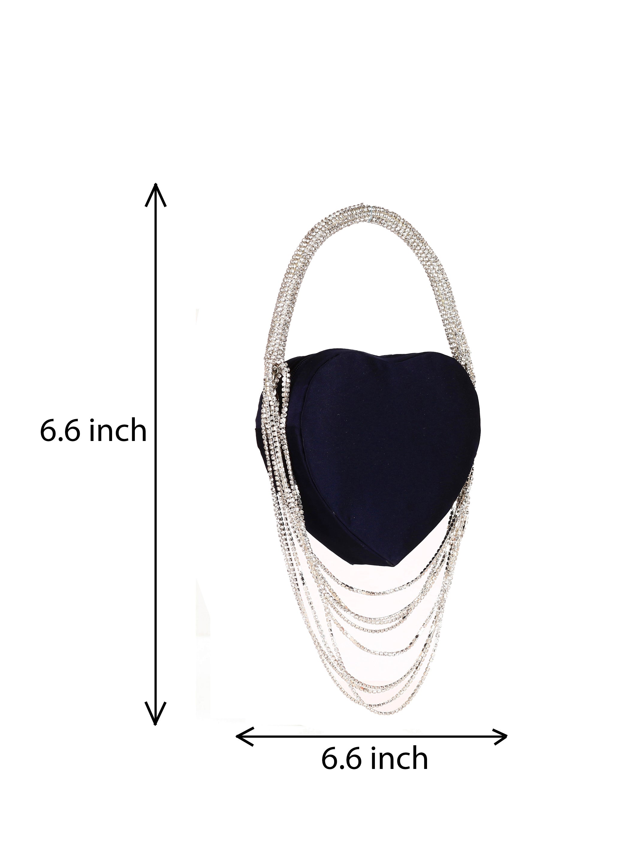VRPS Heart Shape Clutch | Handcrafted Ethnic Bag | SWIS-1381