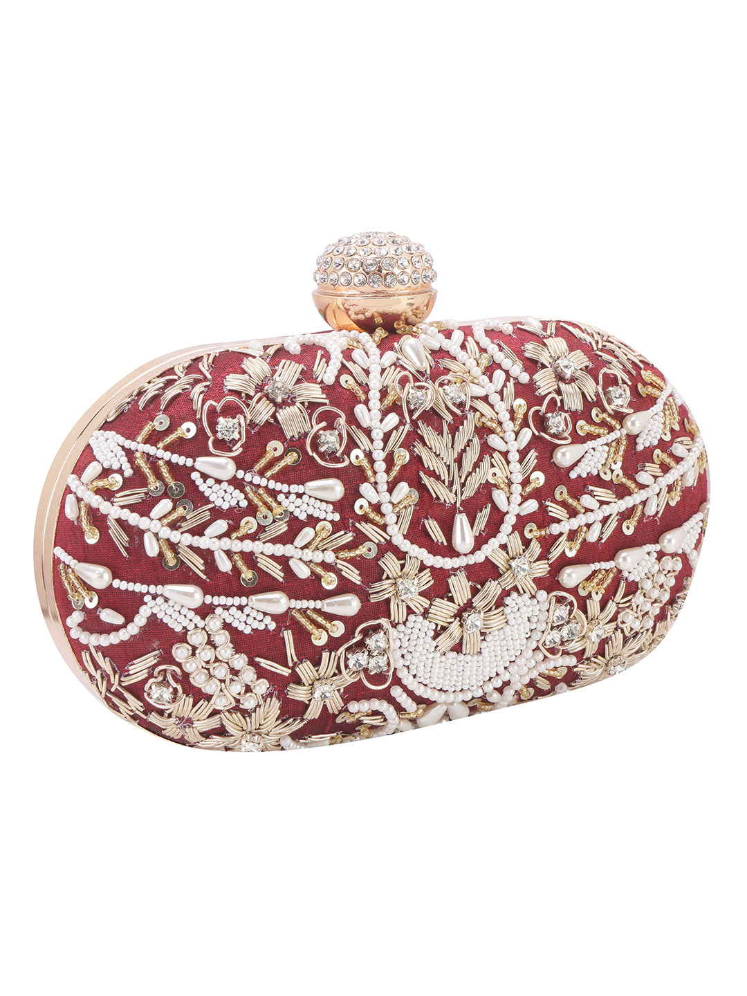 VRPS Embroidered Clutch | Handcrafted VRPS Embroidered Clutch | SWIS-115