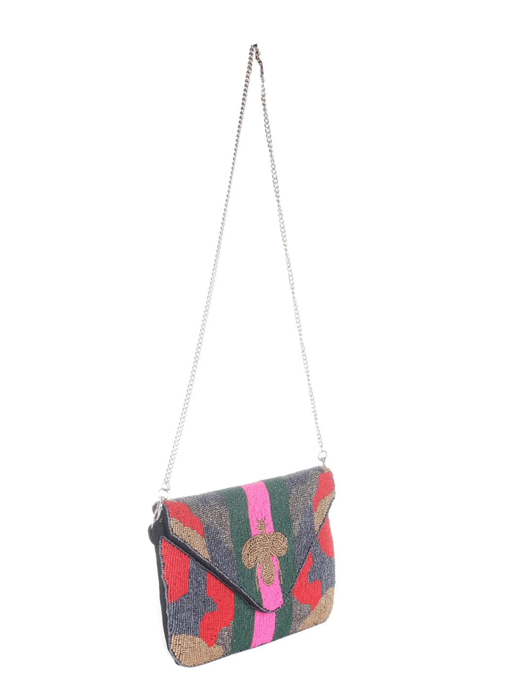 VRPS Beaded Clutch | Handcrafted Ethnic Bag | SWIS-885 | Additional Angle