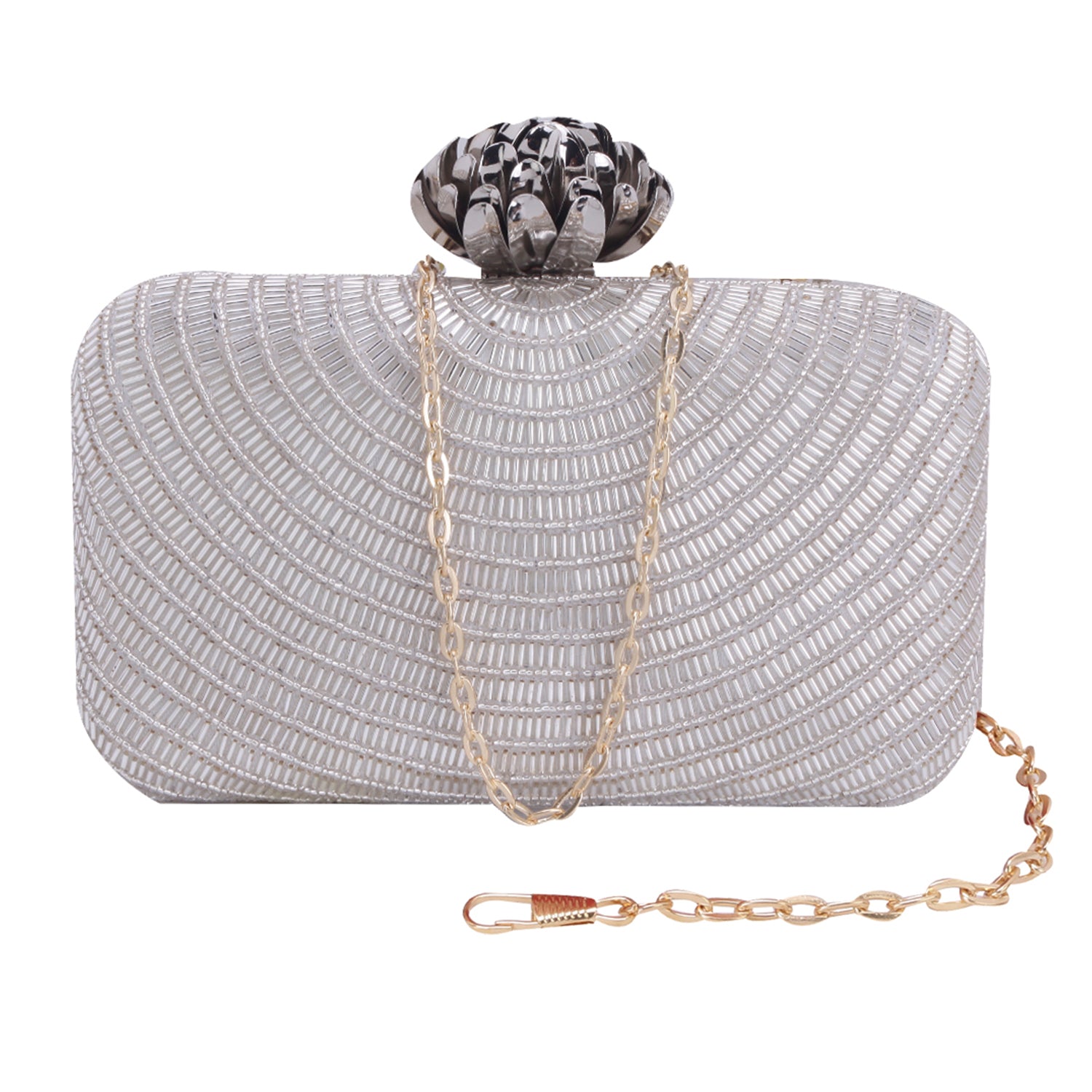 silver clutch