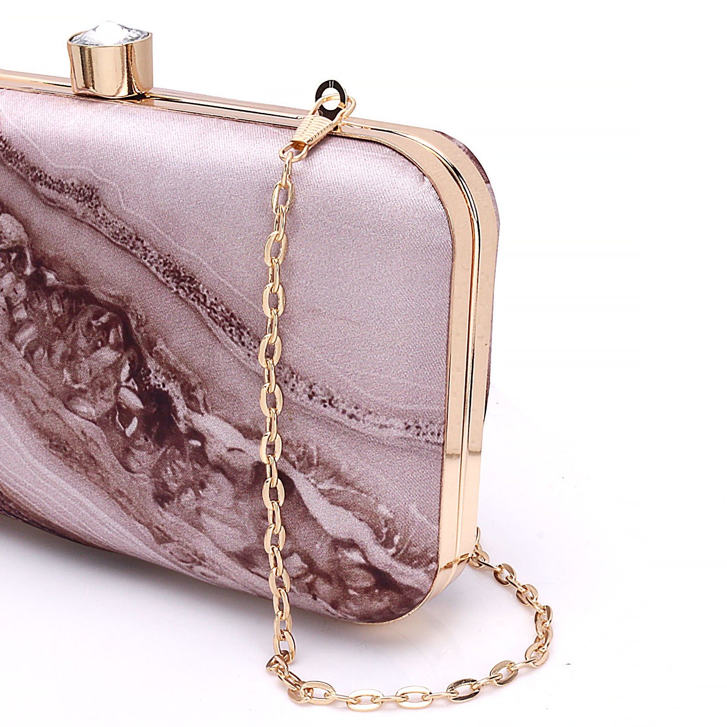 Printed Box Clutch For Casual Use
