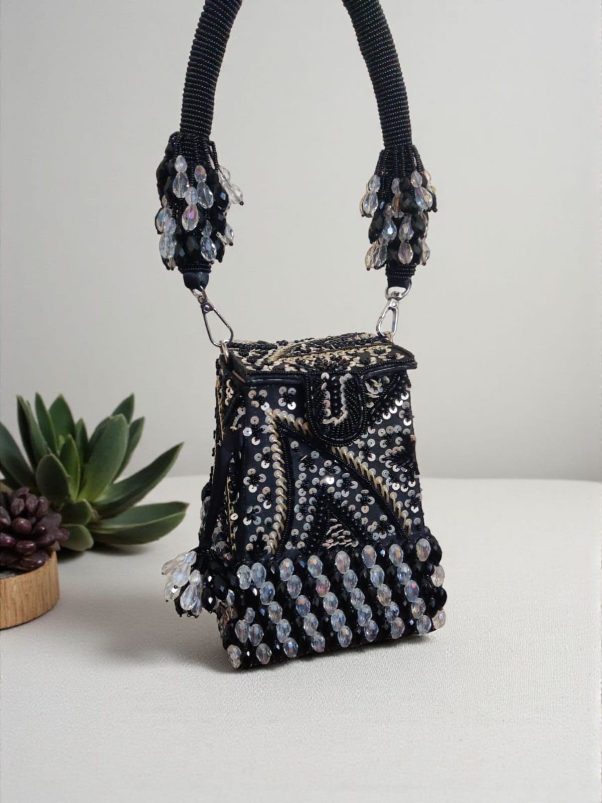 VRPS Bucket Bag | Handcrafted Ethnic Bag | SWIS-3078 | Additional Angle