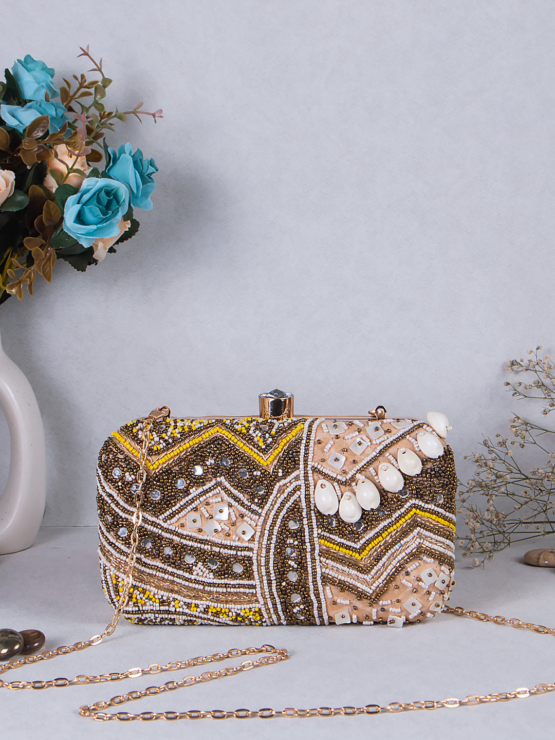 VRPS Embroidered Clutch | Handcrafted Ethnic Bag | SWIS-713