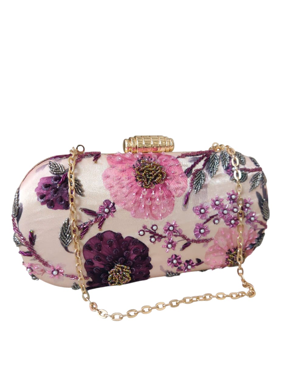 VRPS Printed Embroidered Clutche | Handcrafted Ethnic Bag | SWIS-3665 | Additional Angle