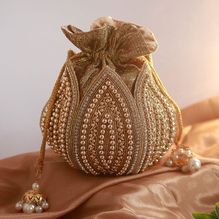 VRPS Lotus Potli | Handcrafted Ethnic Bag | SWIS-3294 | Additional Angle