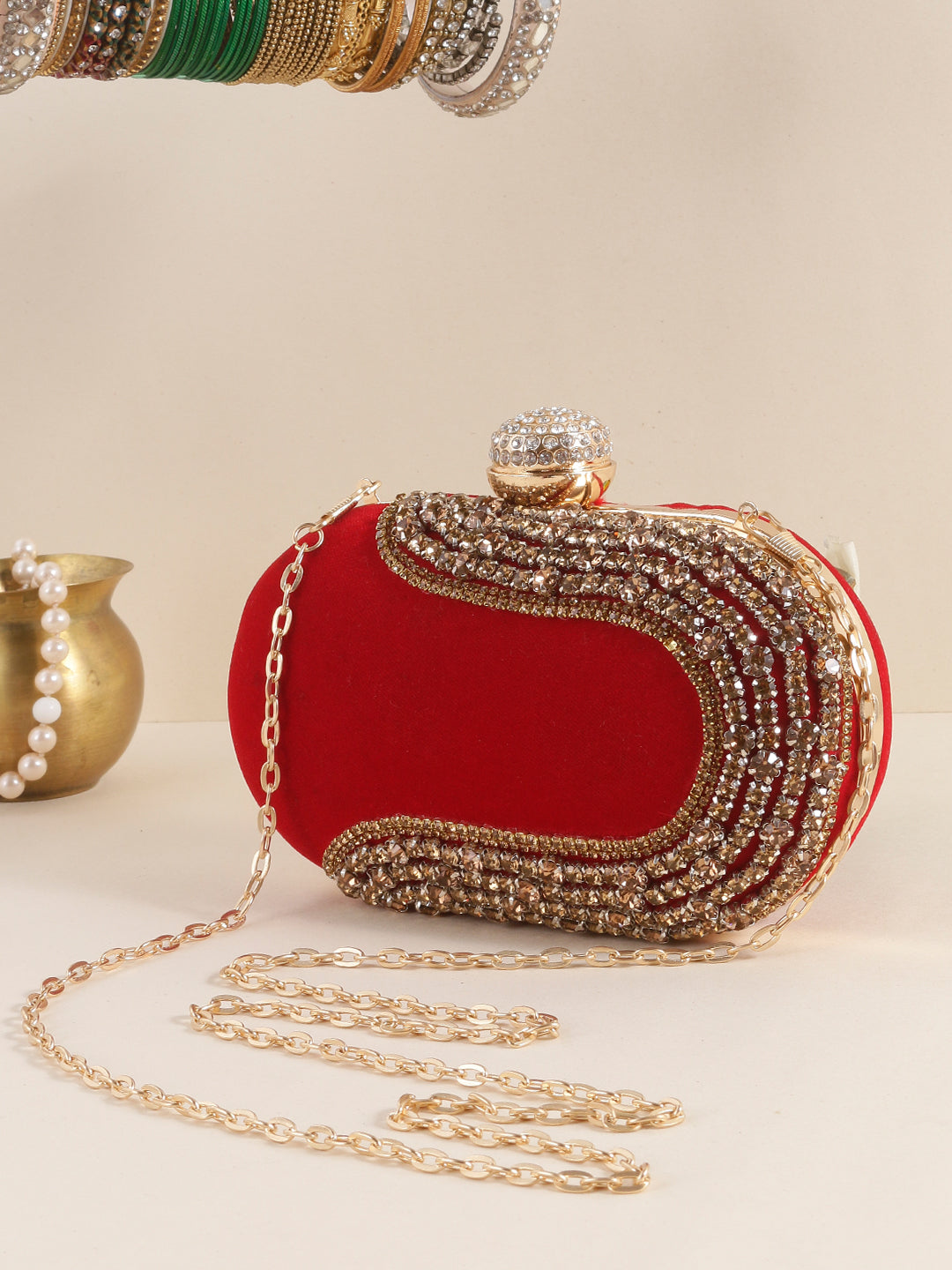 VRPS Embroidered Clutch | Handcrafted Ethnic Bag | SWIS-861 | Additional Angle
