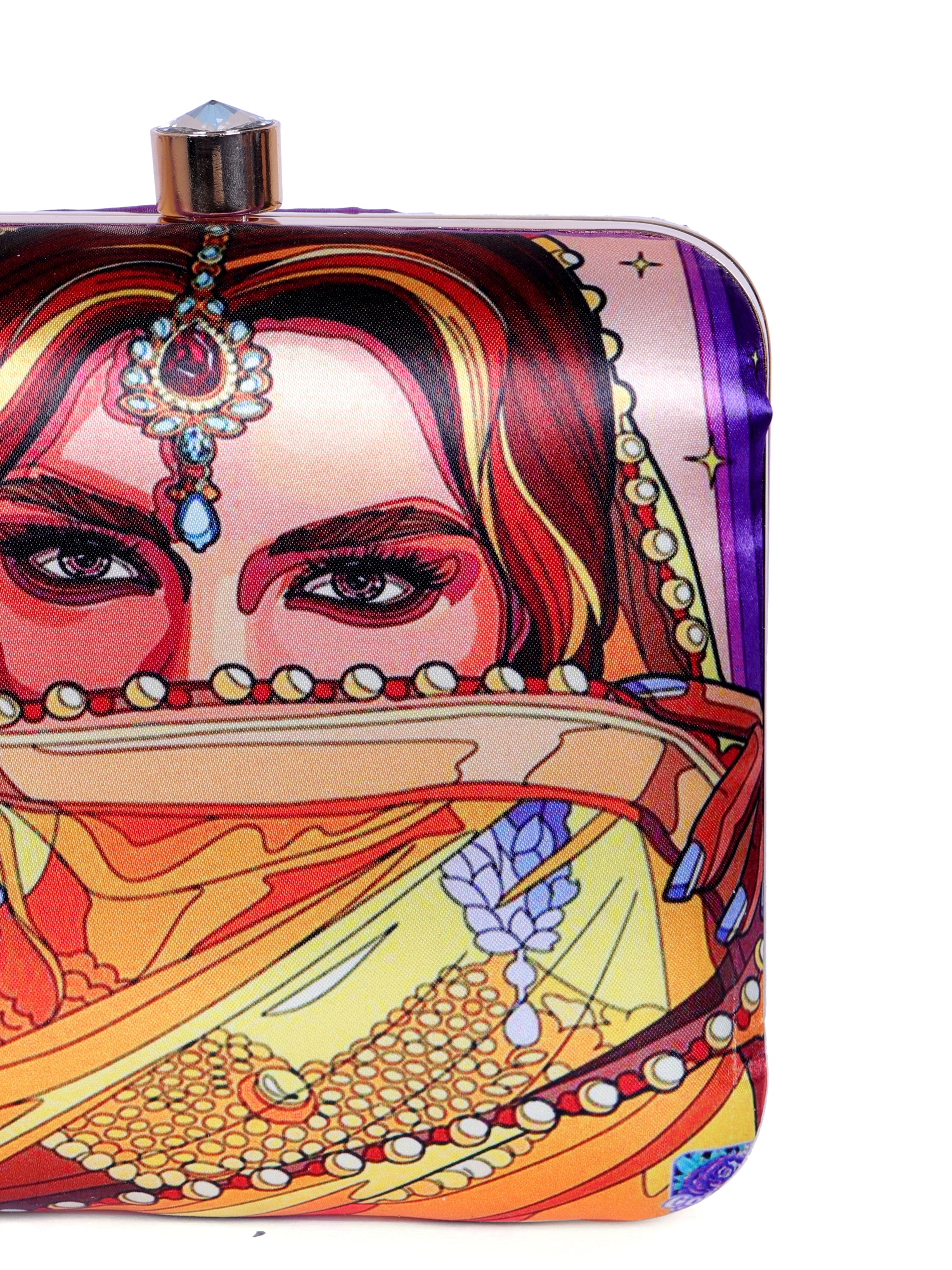 VRPS Printed Clutch | Handcrafted Ethnic Bag | SWIS-1313 | Additional Angle