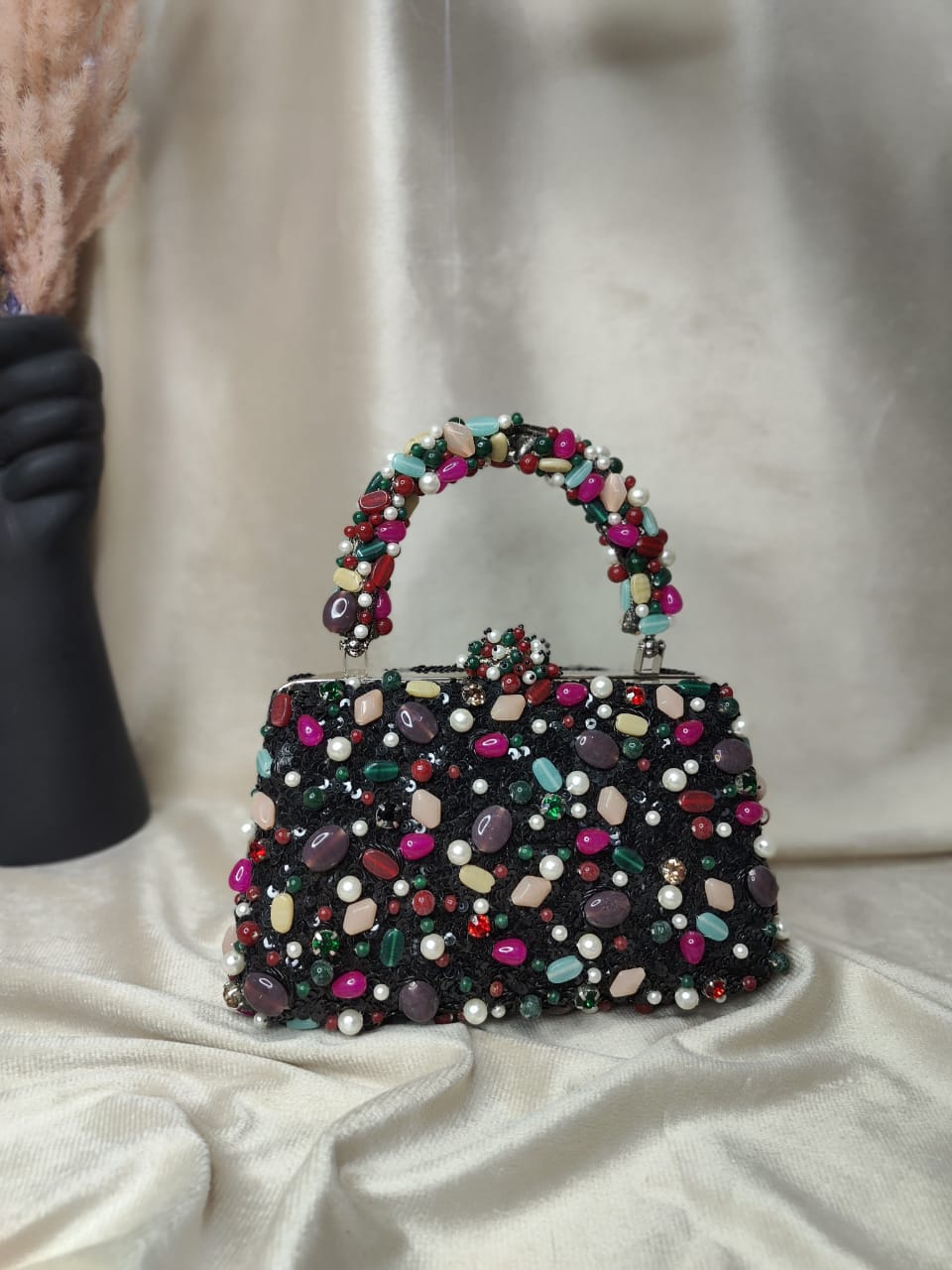 VRPS Embroidered Clutch | Handcrafted Ethnic Bag | SWIS-3479 | Additional Angle