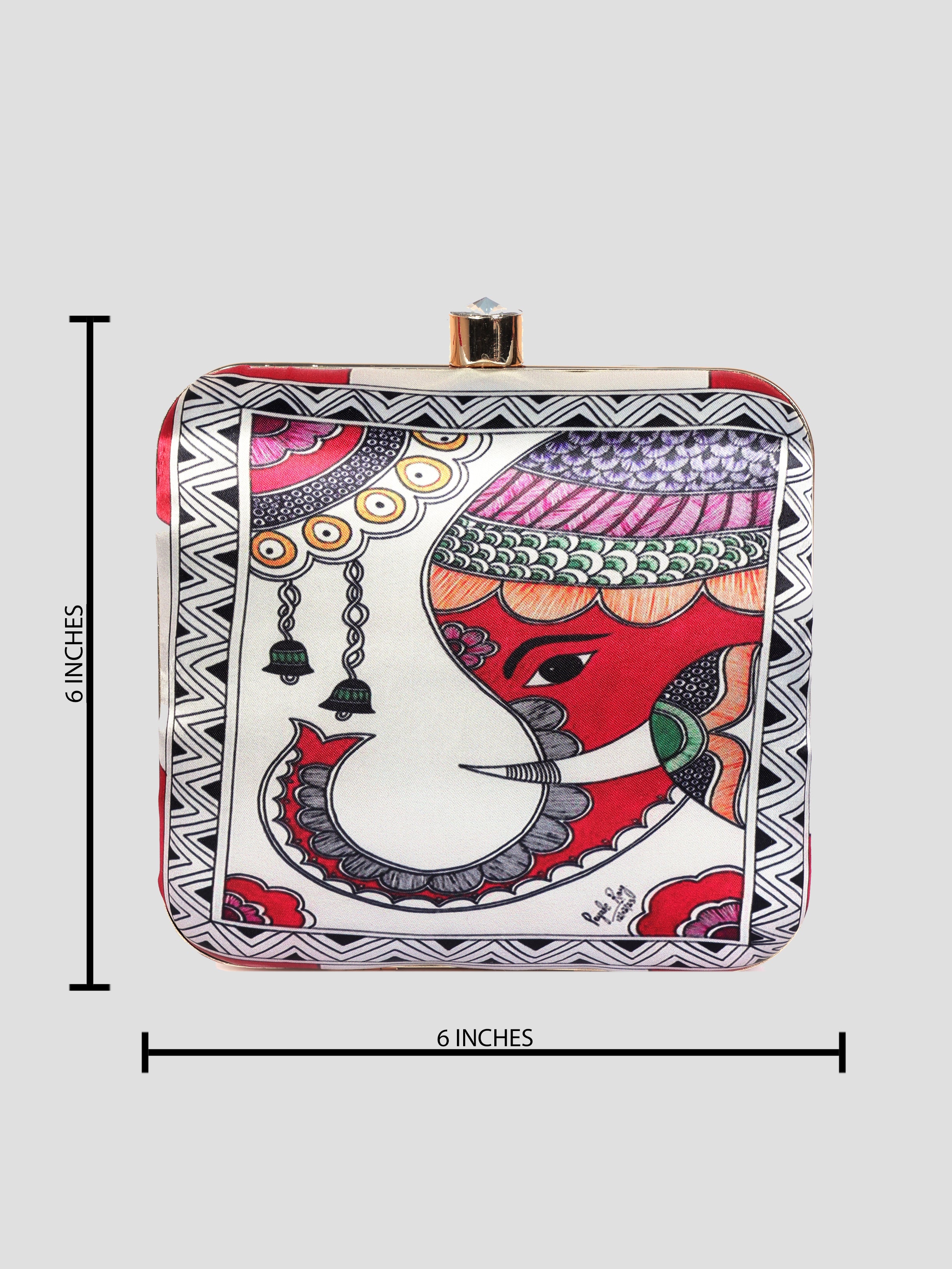 VRPS Printed Clutch | Handcrafted Ethnic Bag | SWIS-1343