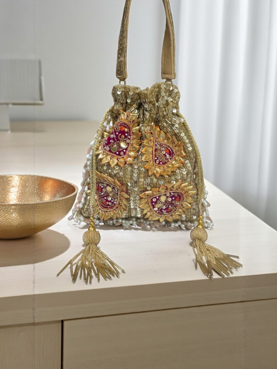 VRPS Potli Bag | Handcrafted Ethnic Bag | SWIS-3714 | Additional Angle