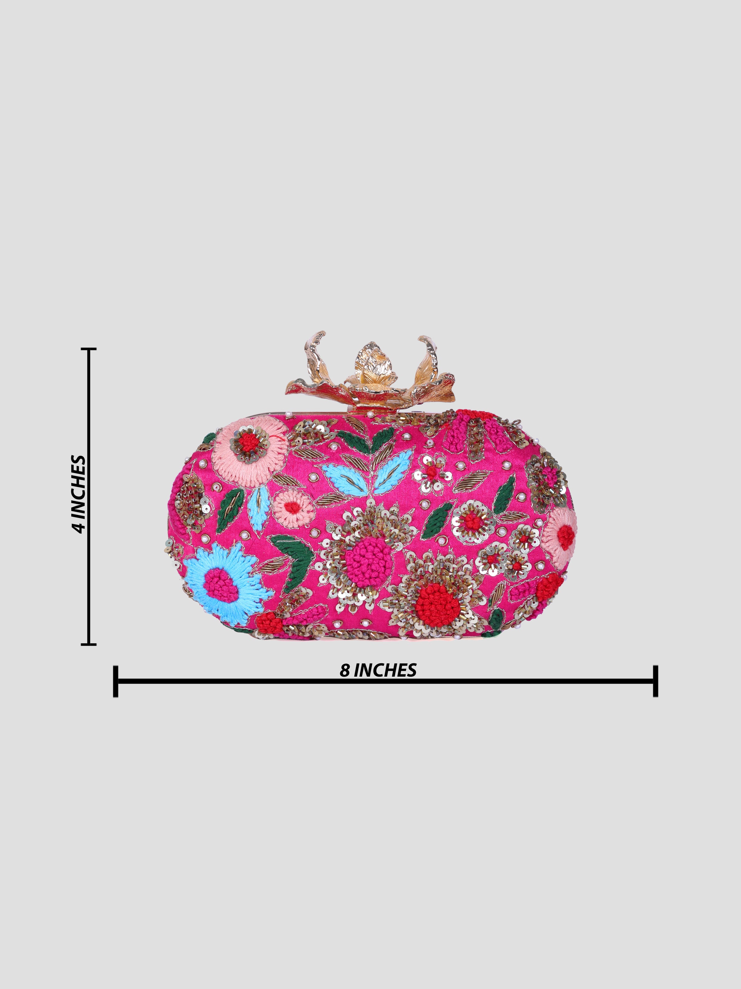 VRPS Embroidered Clutch | Handcrafted Ethnic Bag | SWIS-1345