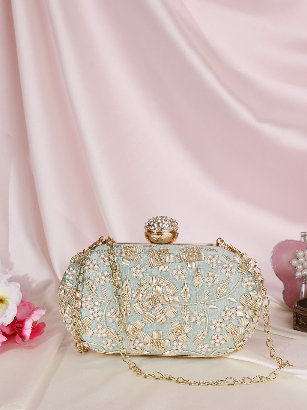 VRPS Embroidered Clutch | Handcrafted Ethnic Bag | SWIS-481