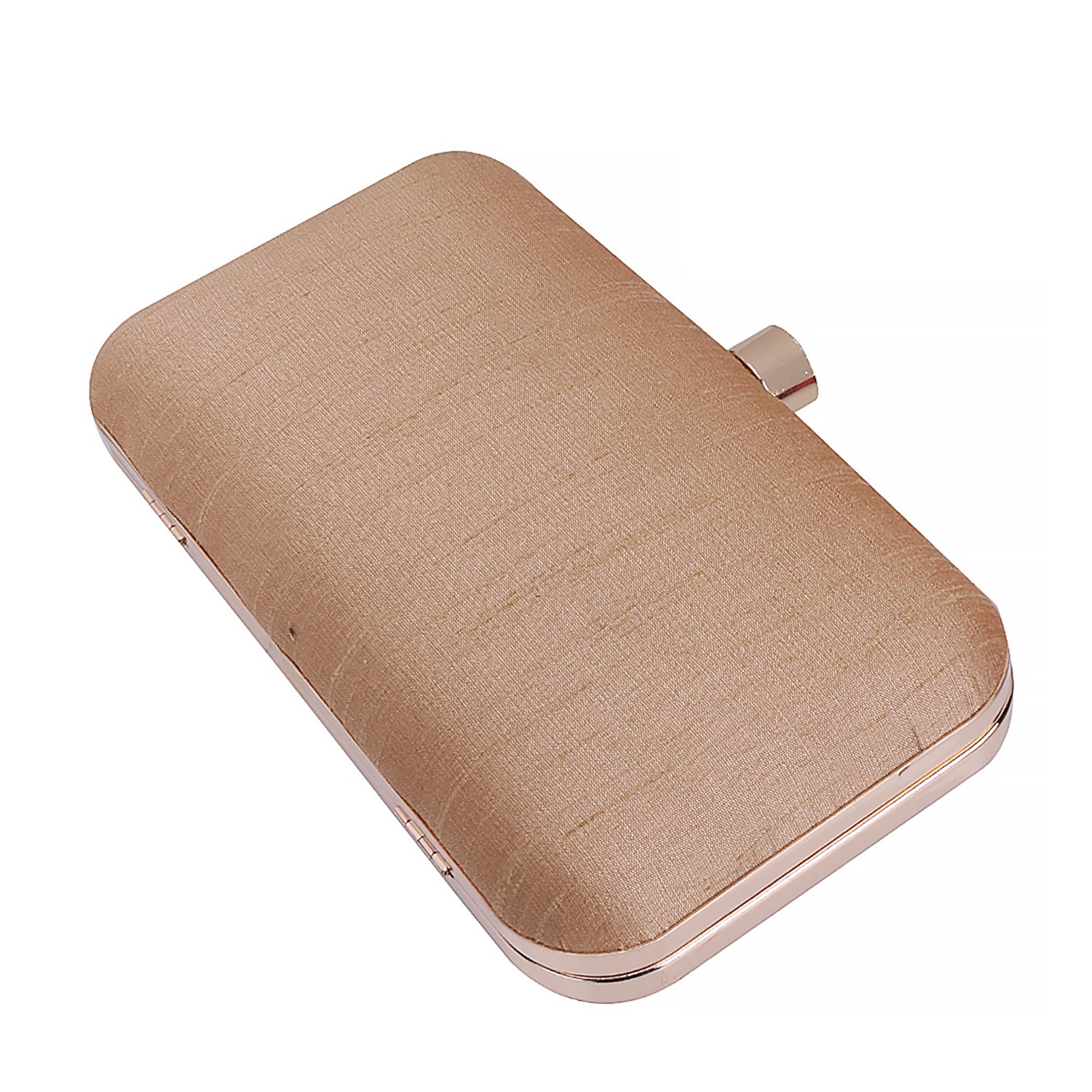 gold embroidery rectangle clutch