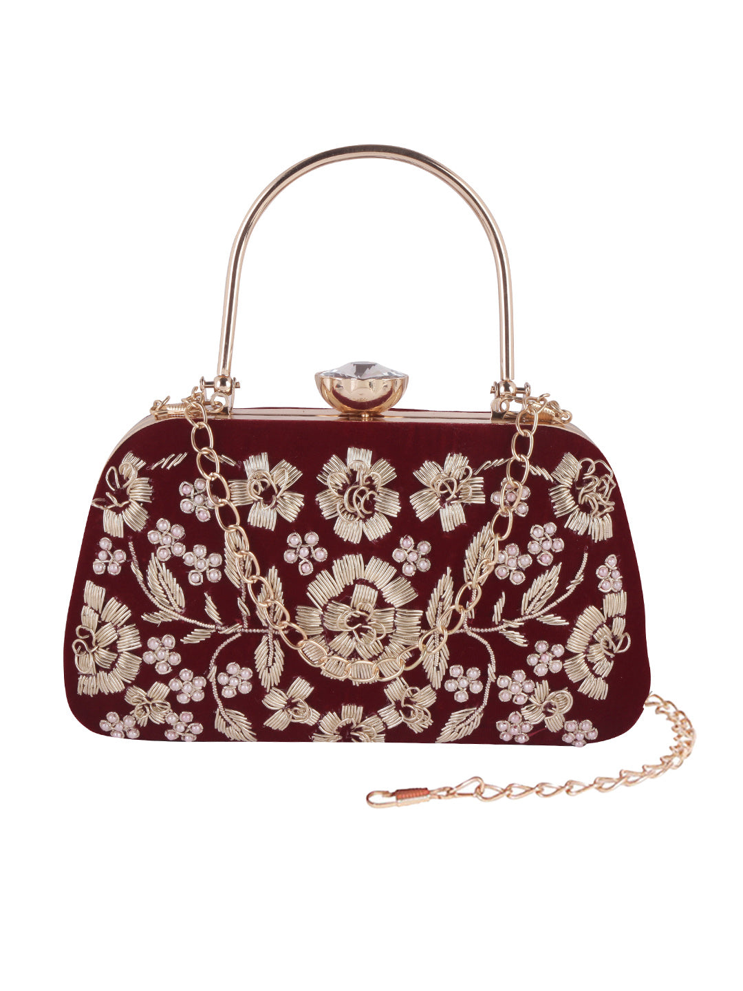 VRPS Embroidered Clutch | Handcrafted VRPS Embroidered Clutch | SWIS-1034