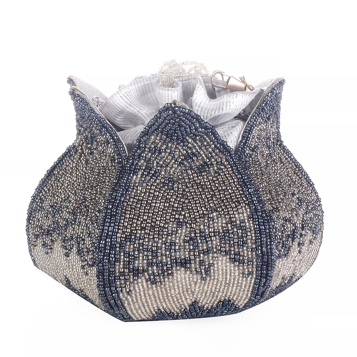 Elegant Flower Design Embellishment Potli