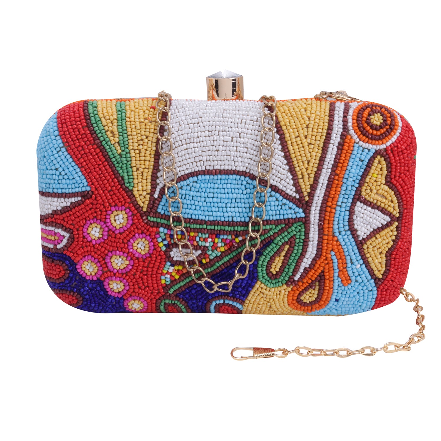 Assorted beaded clutch bag