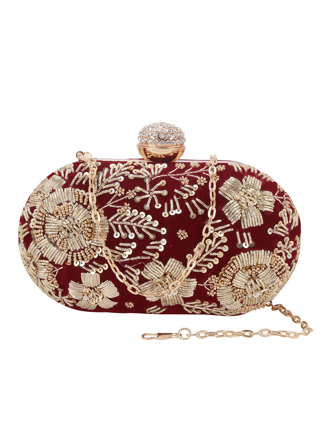 VRPS Embroidered Clutch | Handcrafted VRPS Embroidered Clutch | SWIS-116
