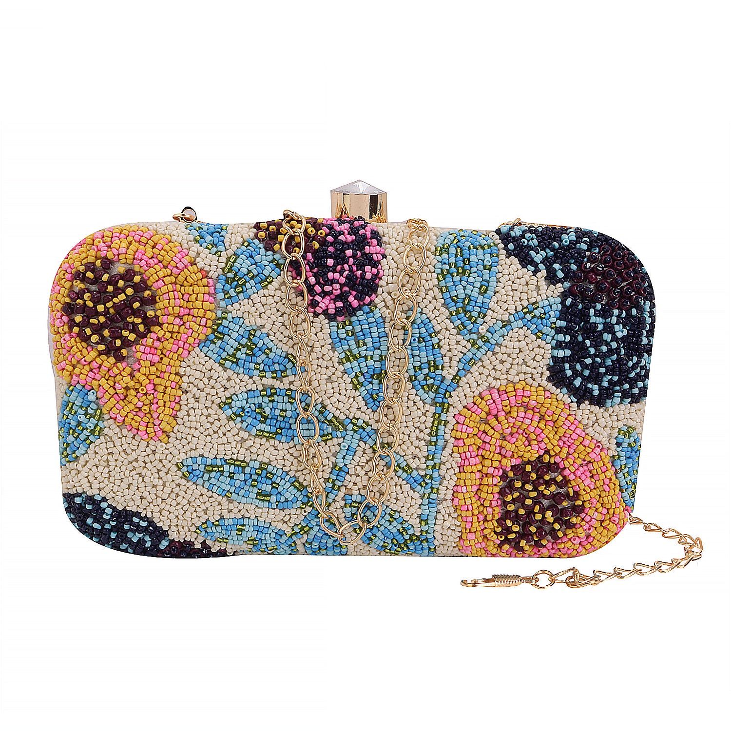 Designer Beaded Rectangle Clutch