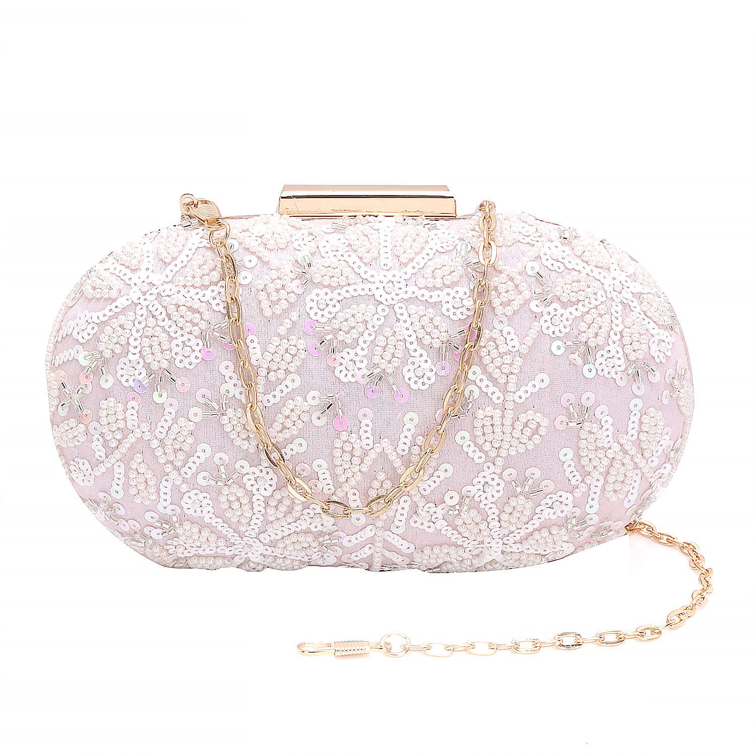 Ovel Box Clutch For Casual Use